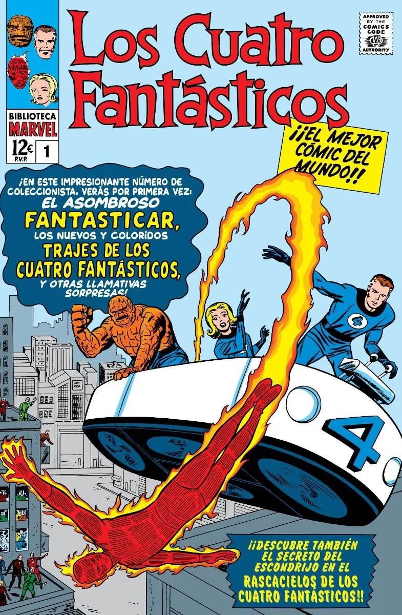 Biblioteca marvel los 4 fantásticos 1. 1961-62: fantastic four 1-6 usa Superheroes