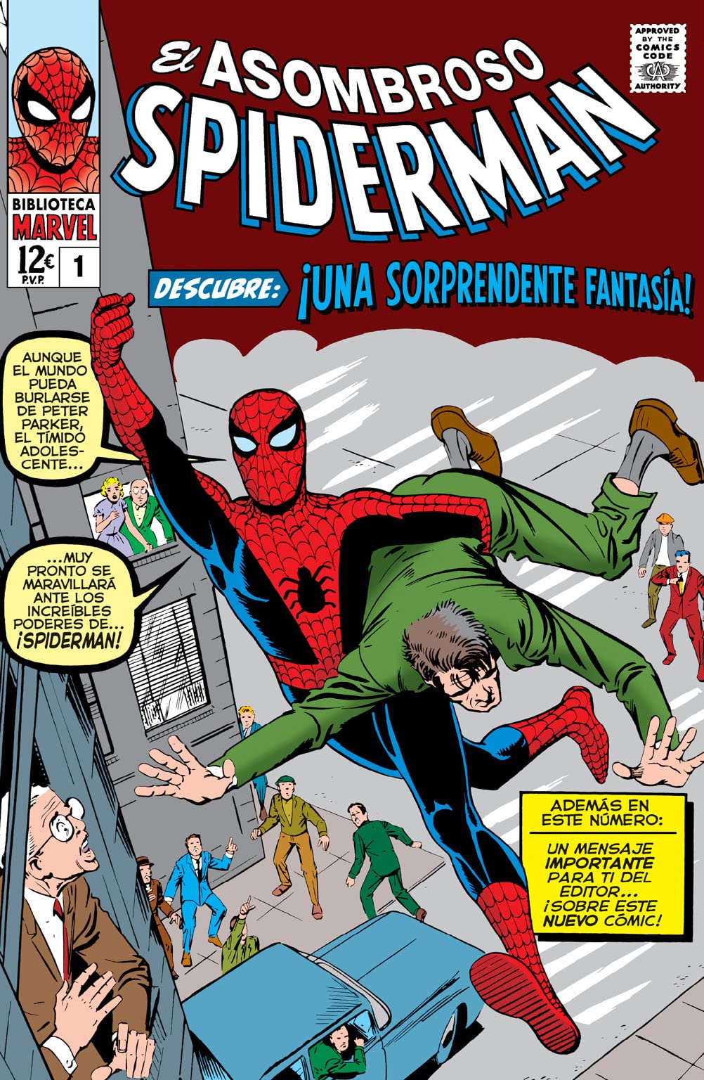 Biblioteca marvel el asombroso spiderman 1. 1962-63: amazing fantasy 15, amazing spider-man 1-4, str Manga