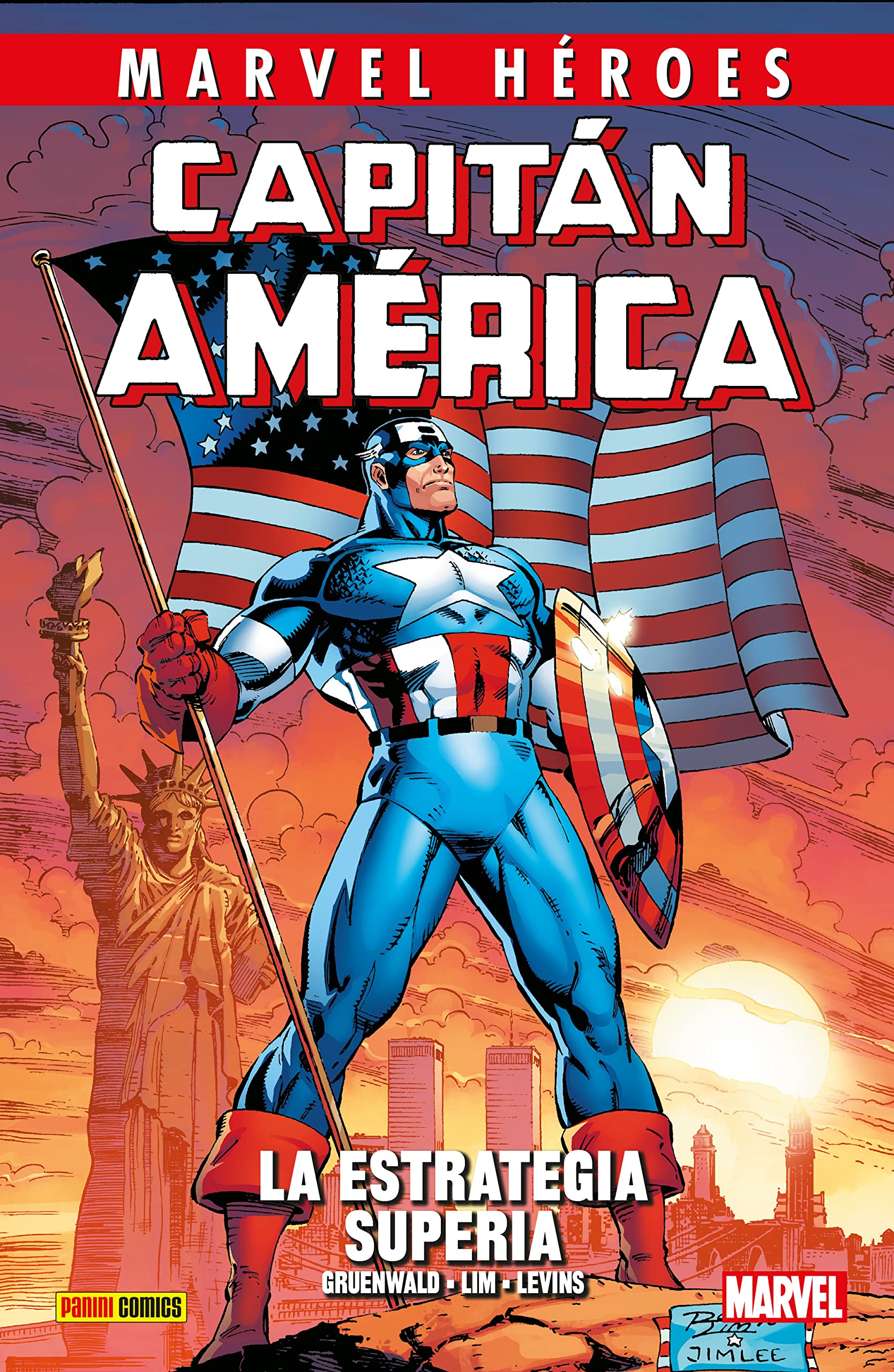 Marvel héroes 113 capitán américa de mark gruenwald 4. la estrategia superia Superheroes
