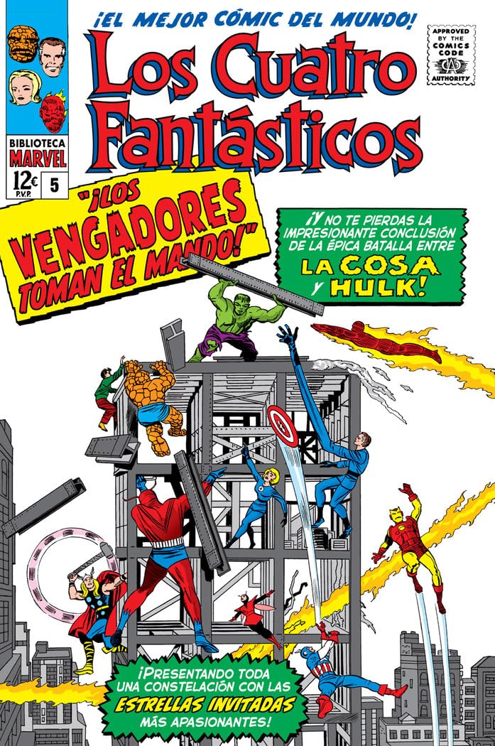 BIBLIOTECA MARVEL LOS 4 FANTÁSTICOS 5. 1963-64: FANTASTIC FOUR 21-26 USA Manga