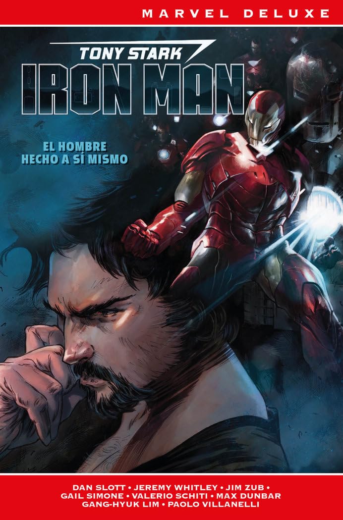 Marvel deluxe tony stark iron man 1. el hombre hecho a sí mismo book