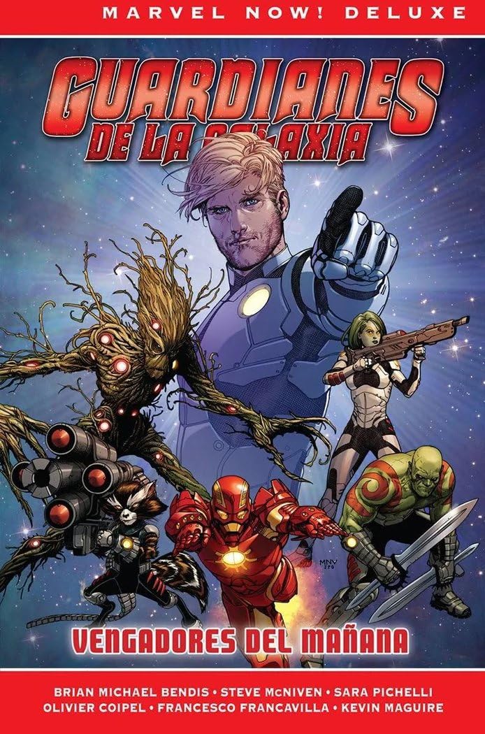 Reedición marvel now! deluxe guardianes de la galaxia de brian m.bendis 1. vengadores del mañana book