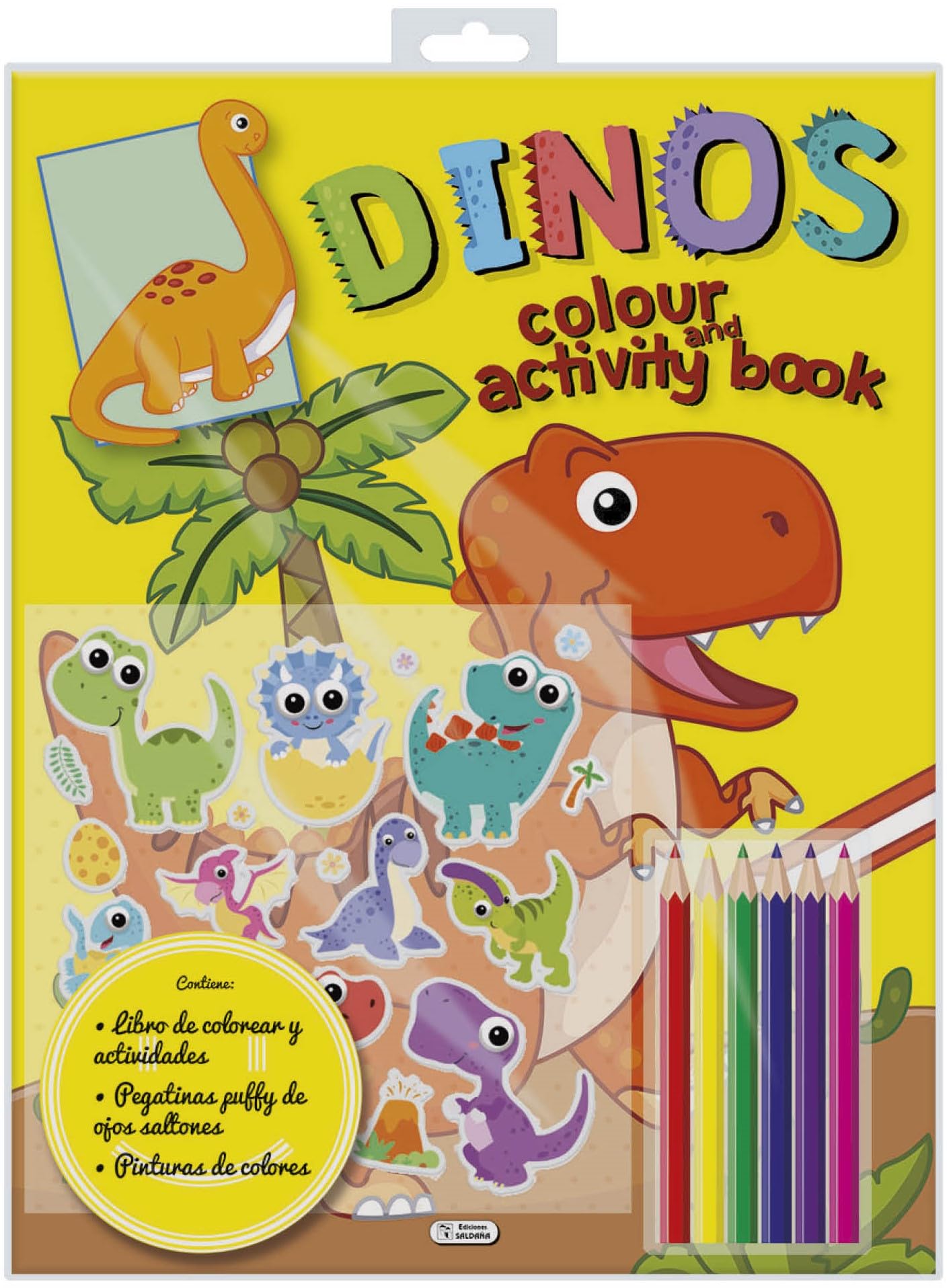 COLOUR AND ACTIVITY BOOK - DINOS (COLOUR ADN ACTIVITY BOOK) Tiptoi & Games