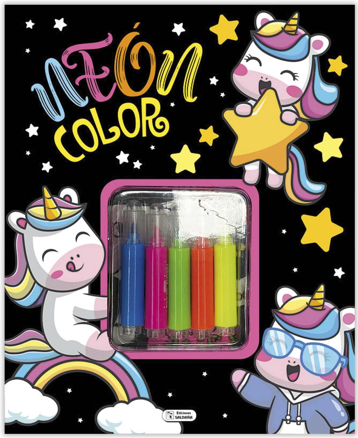 SET NEÓN COLOR - UNICORNIOS Tiptoi & Games