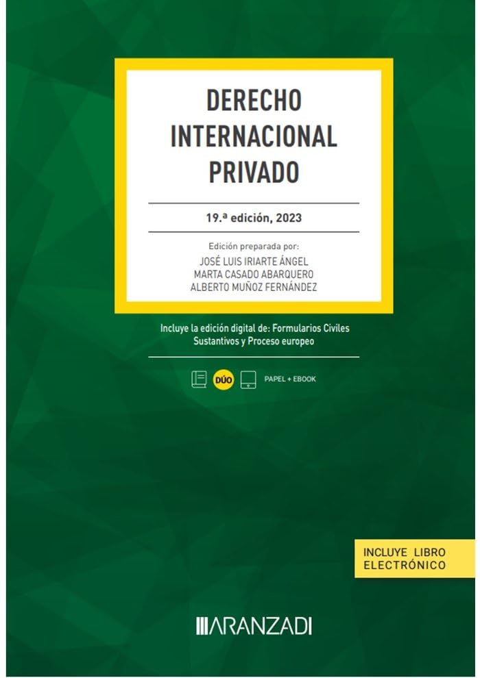 Derecho Internacional Privado (Papel + e-book) (Código Básico, Band 58) Law