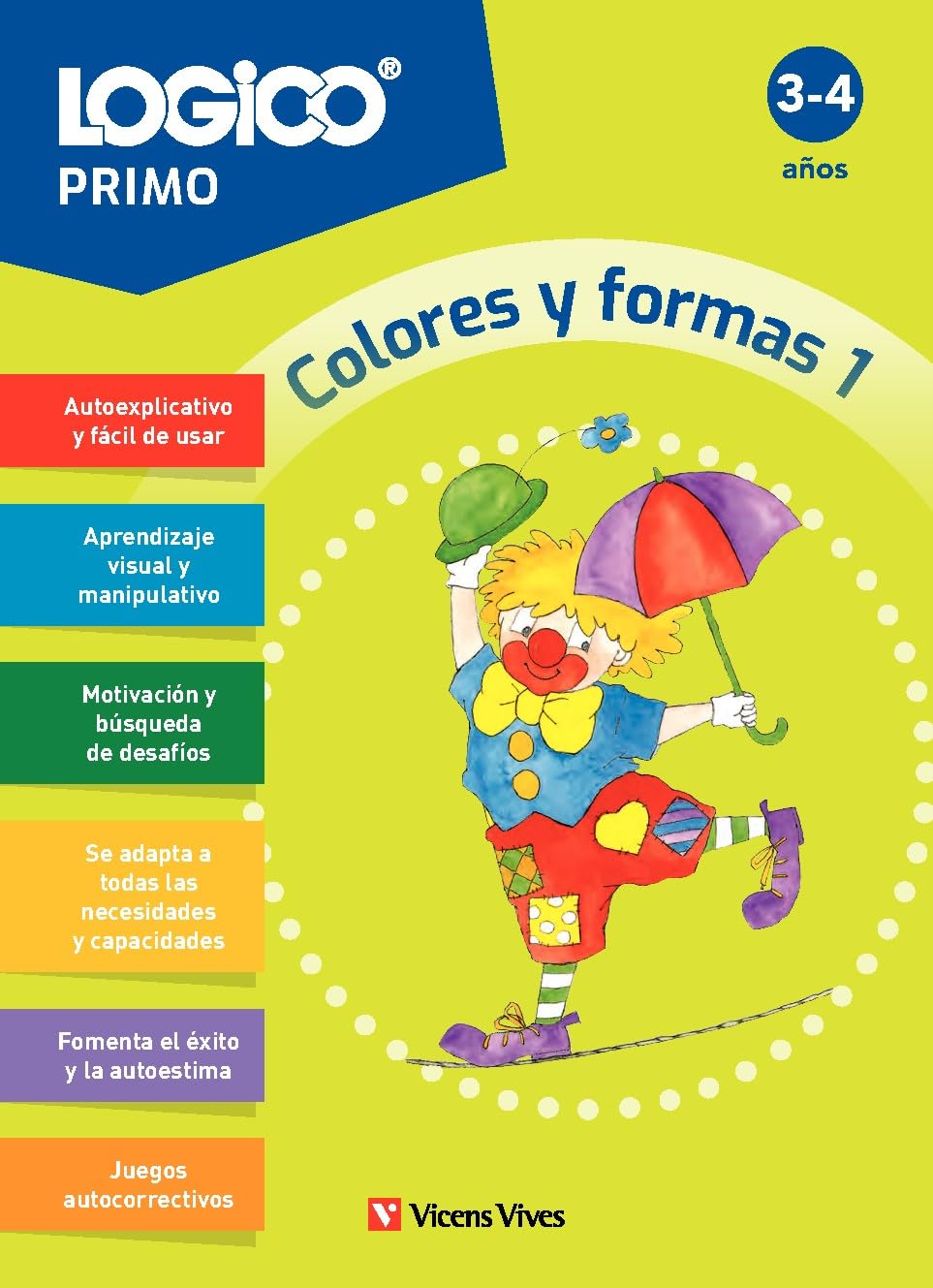 Logico Primo. Colores y formas 1. (3-4 años) (16 fichas) book