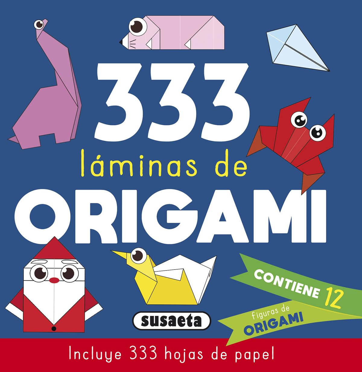 333 Láminas de origami azul book