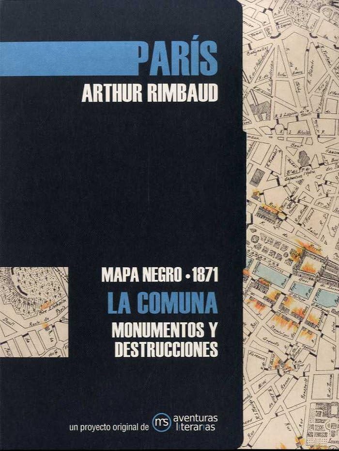 París : mapa negro, 1871 : La Comuna : monumentos y destrucciones Architecture