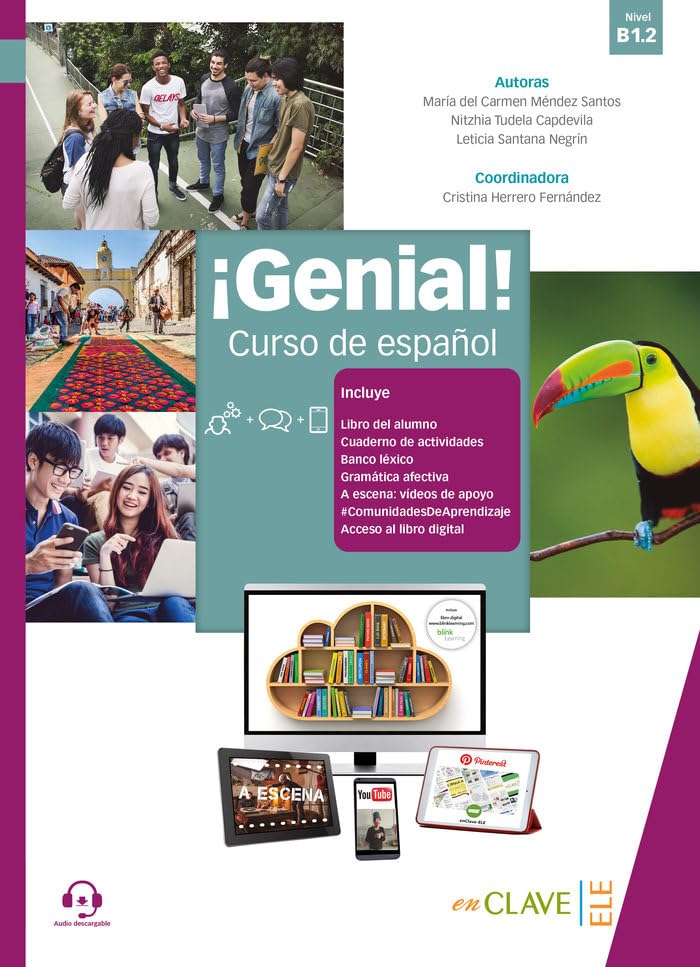 ¡Genial! B1.2 - Curso de español: Libro del alumno y Cuaderno de actividades 4 (B1.2) + audio descarga Foreign Languages ​​& Dictionaries