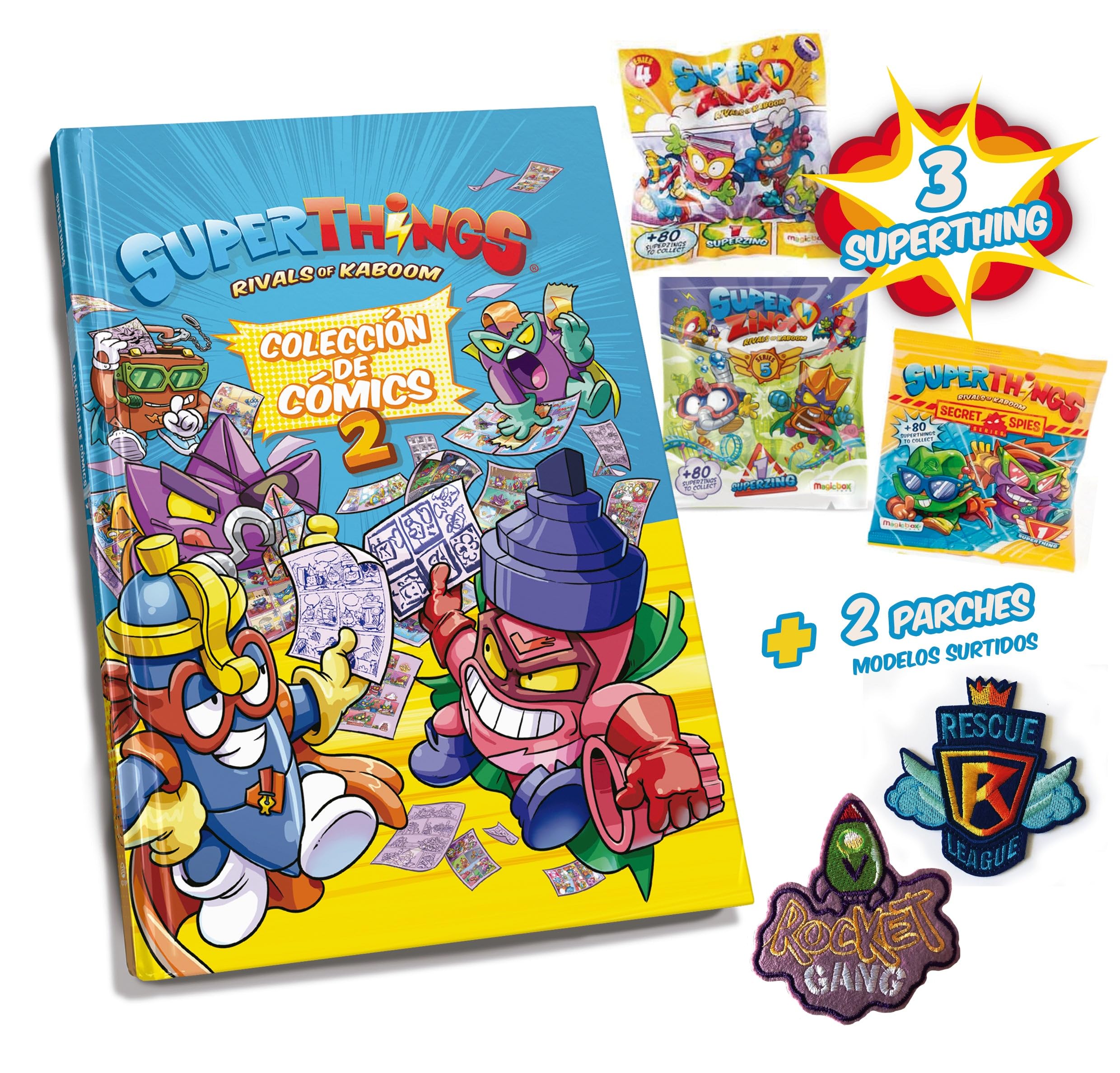 Libro Coleccionista Cómics Superthings - MAX - Series 4, 5 y Secret Spies Manga
