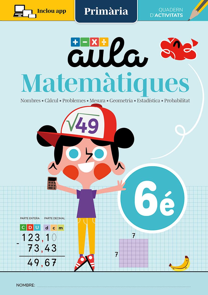 AULA MATEMÀTIQUES 6: Exercicis de Primària Professional & Reference Books