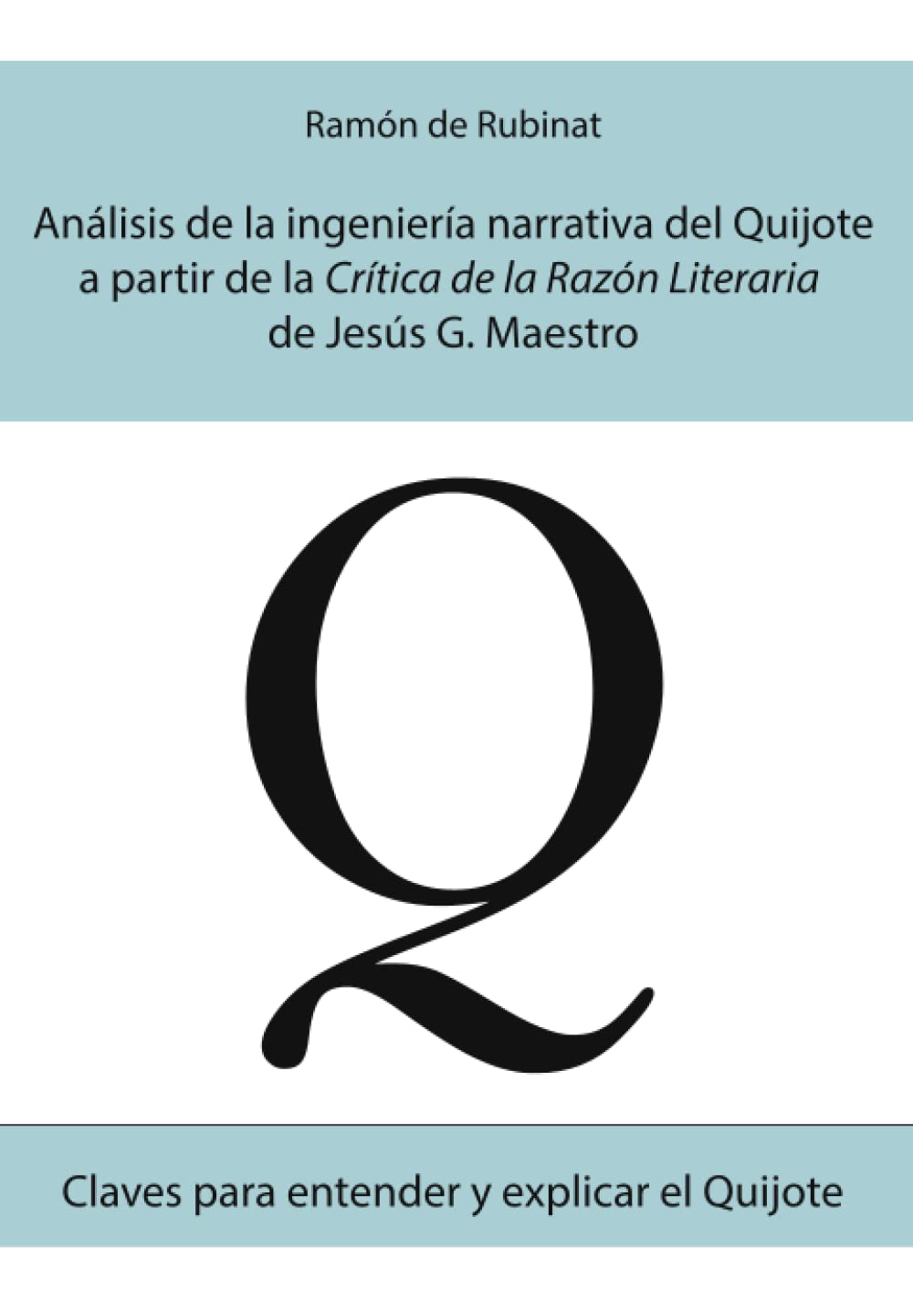 Análisis de la ingeniería narrativa del Quijote a partir de la Crítica de la razón literaria de Jesús G. Maestro (Claves para entender y explicar el Quijote, Band 1) Contemporary literature Books