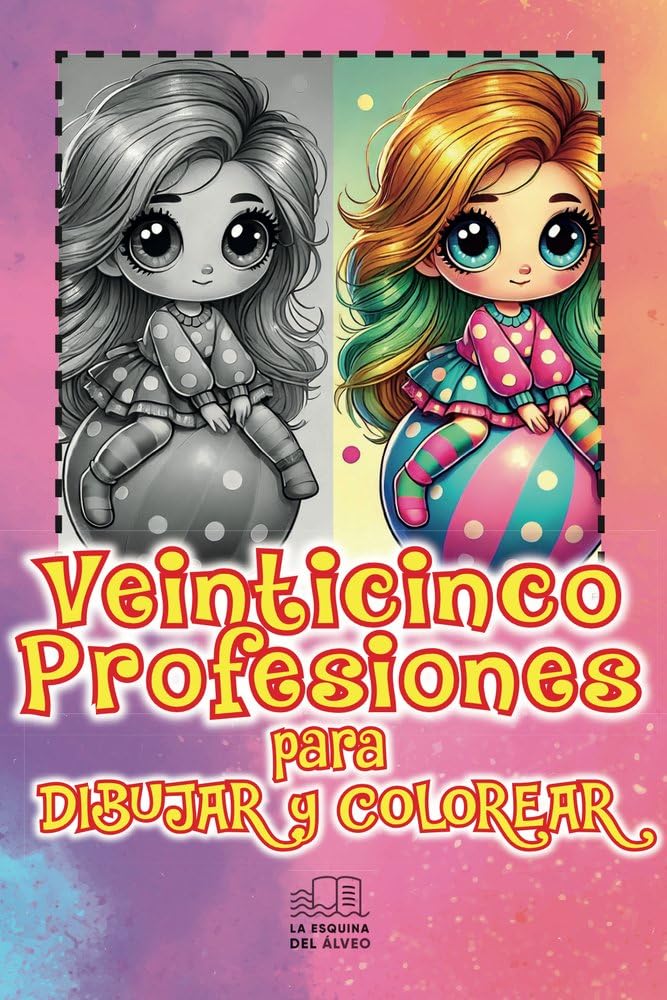 Veinticinco profesiones para dibujar y colorear book