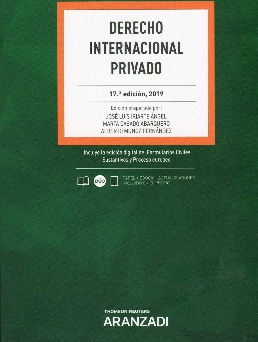 Derecho Internacional Privado (Papel + e-book) (Código Básico, Band 58) Law