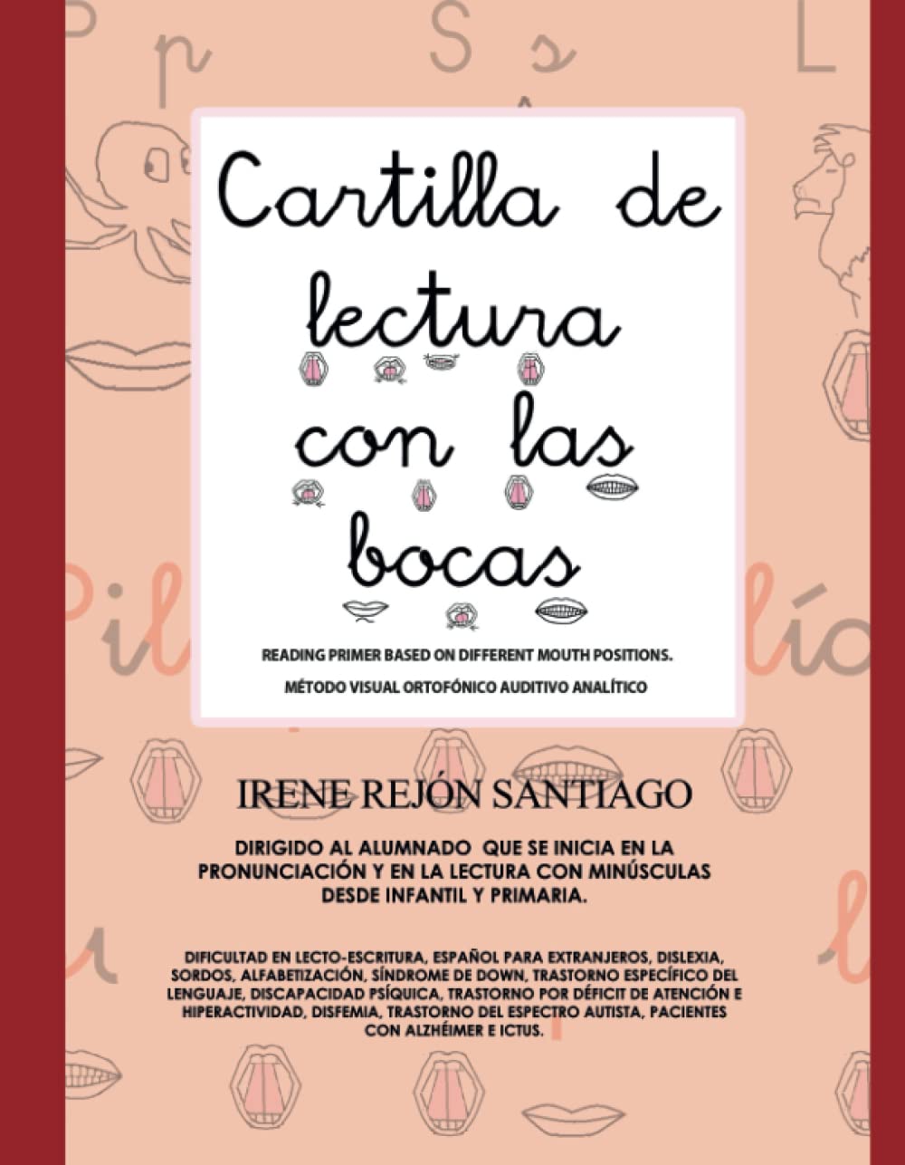 Cartilla de lectura con las bocas (minúsculas) book