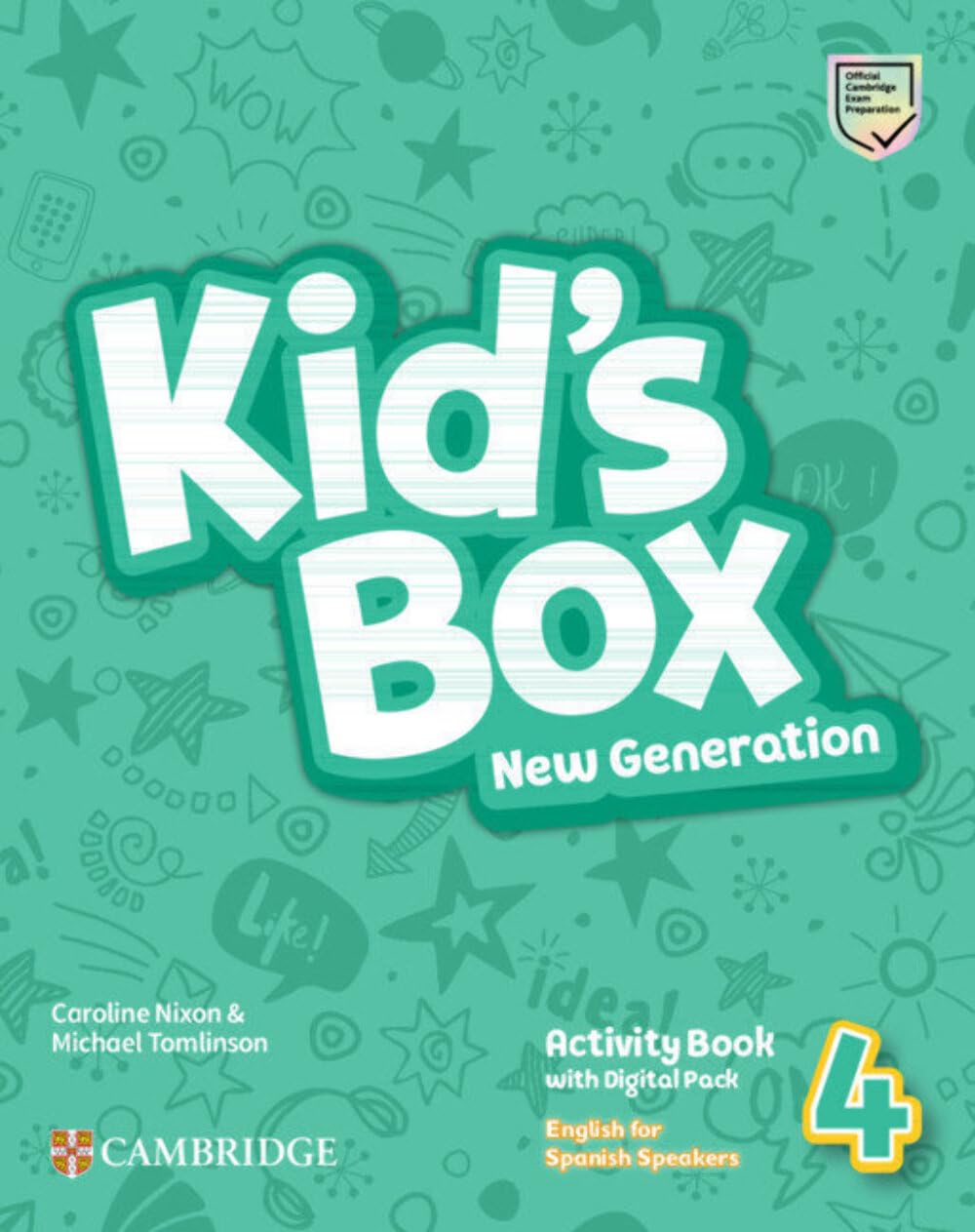 Kid's Box New Generation English for Spanish Speakers Level 4 Activity Book with Home Booklet and Digital Pack Foreign Languages ​​& Dictionaries