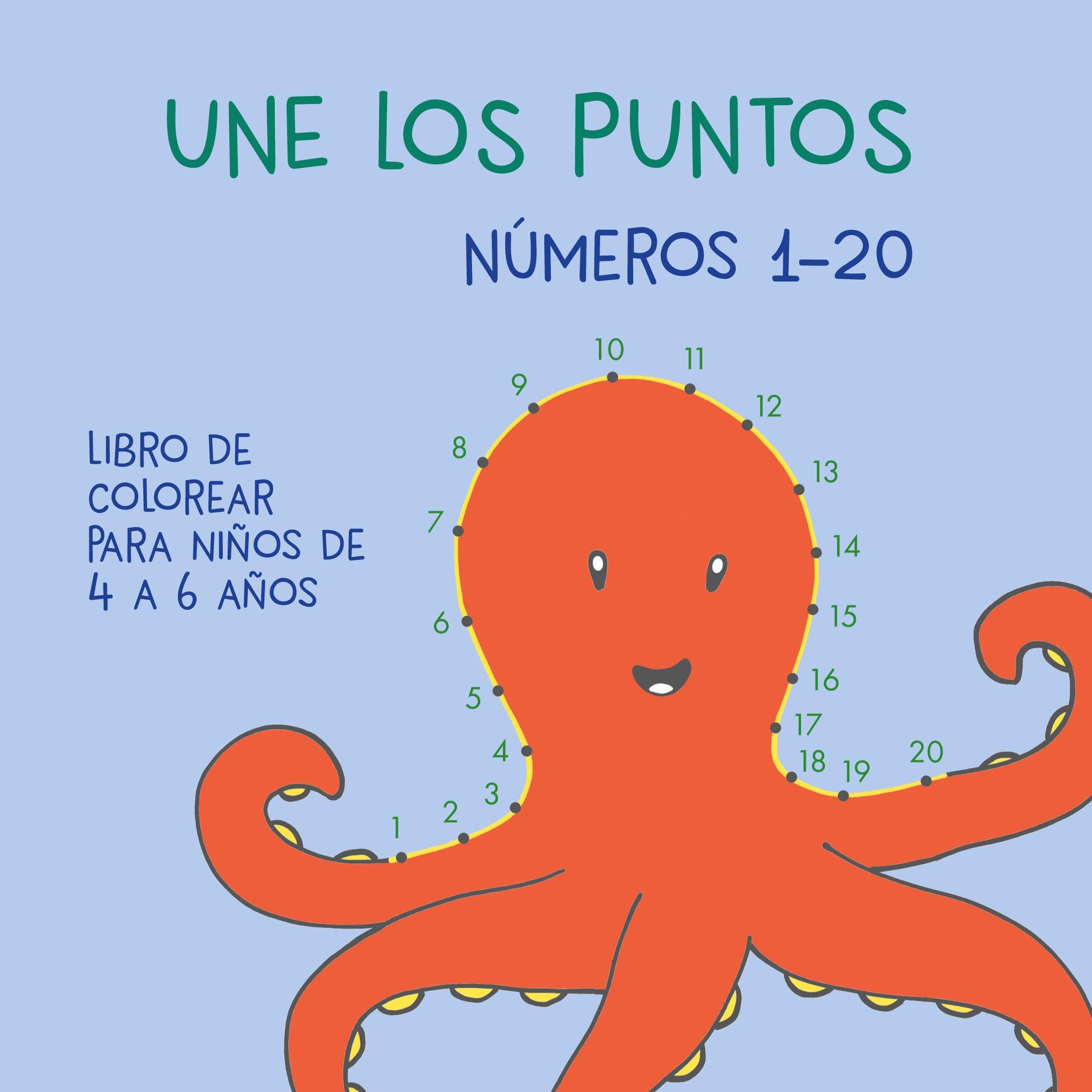 Une los puntos - números 1-20: Libro de colorear para niños de 4 a 6 años Non-fiction