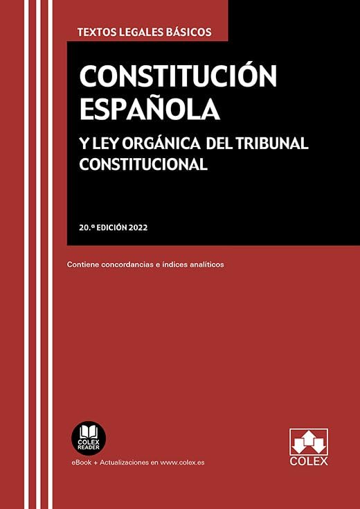 Constitución Española y Ley Orgánica del Tribunal Constitucional: Contiene concordancias e índices analíticos book