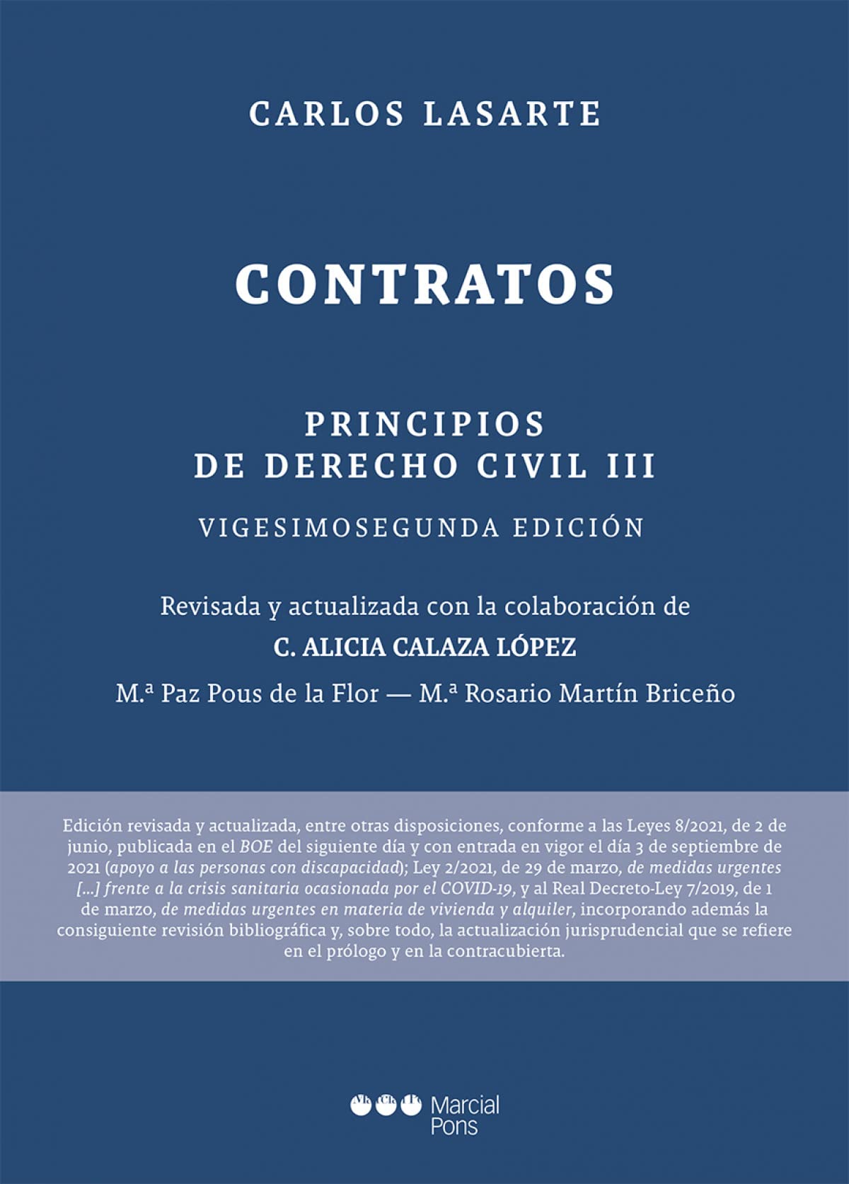Principios de Derecho civil: Tomo III: Contratos (Manuales universitarios) Law