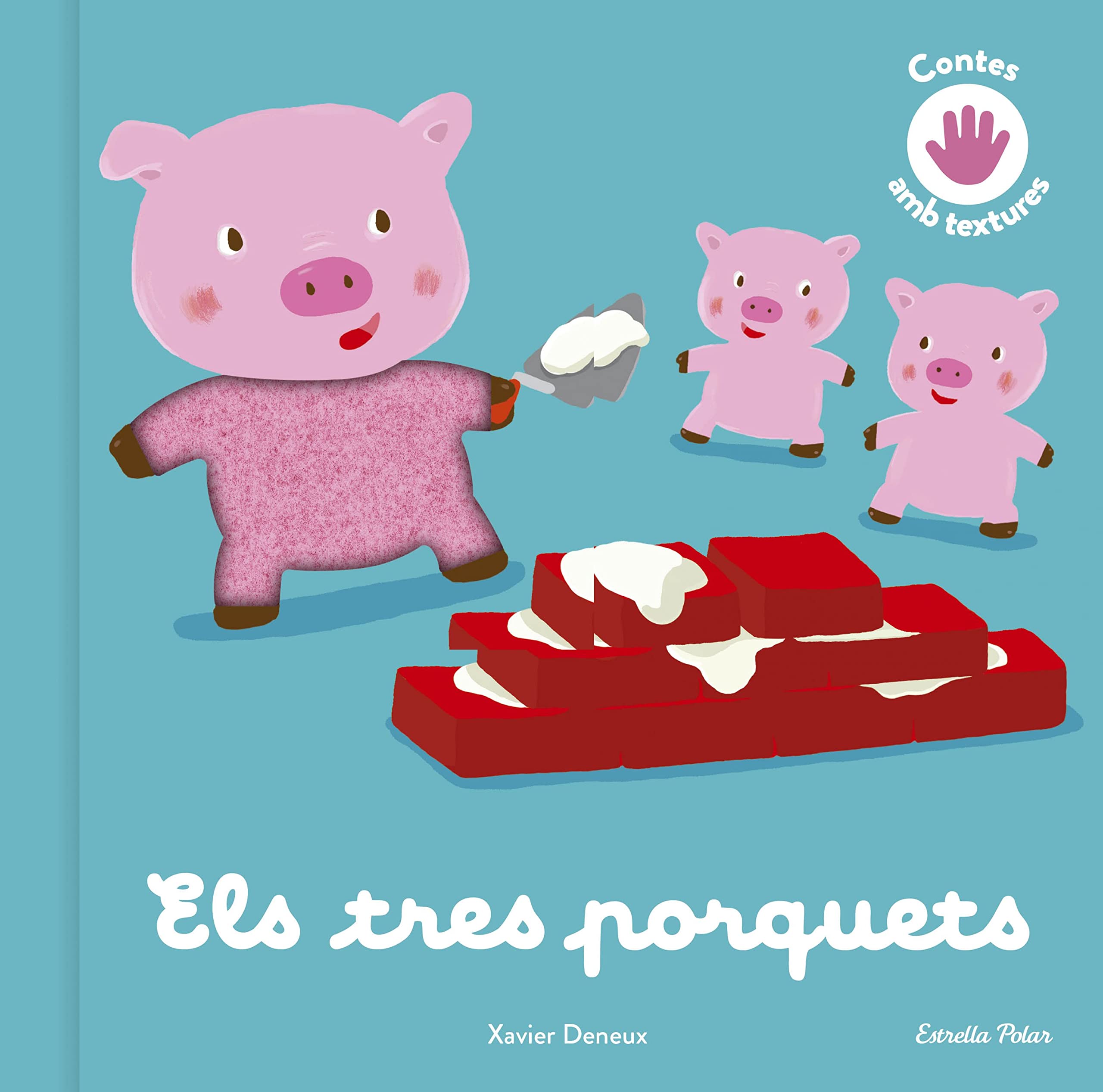 Els tres porquets. Conte amb textures book