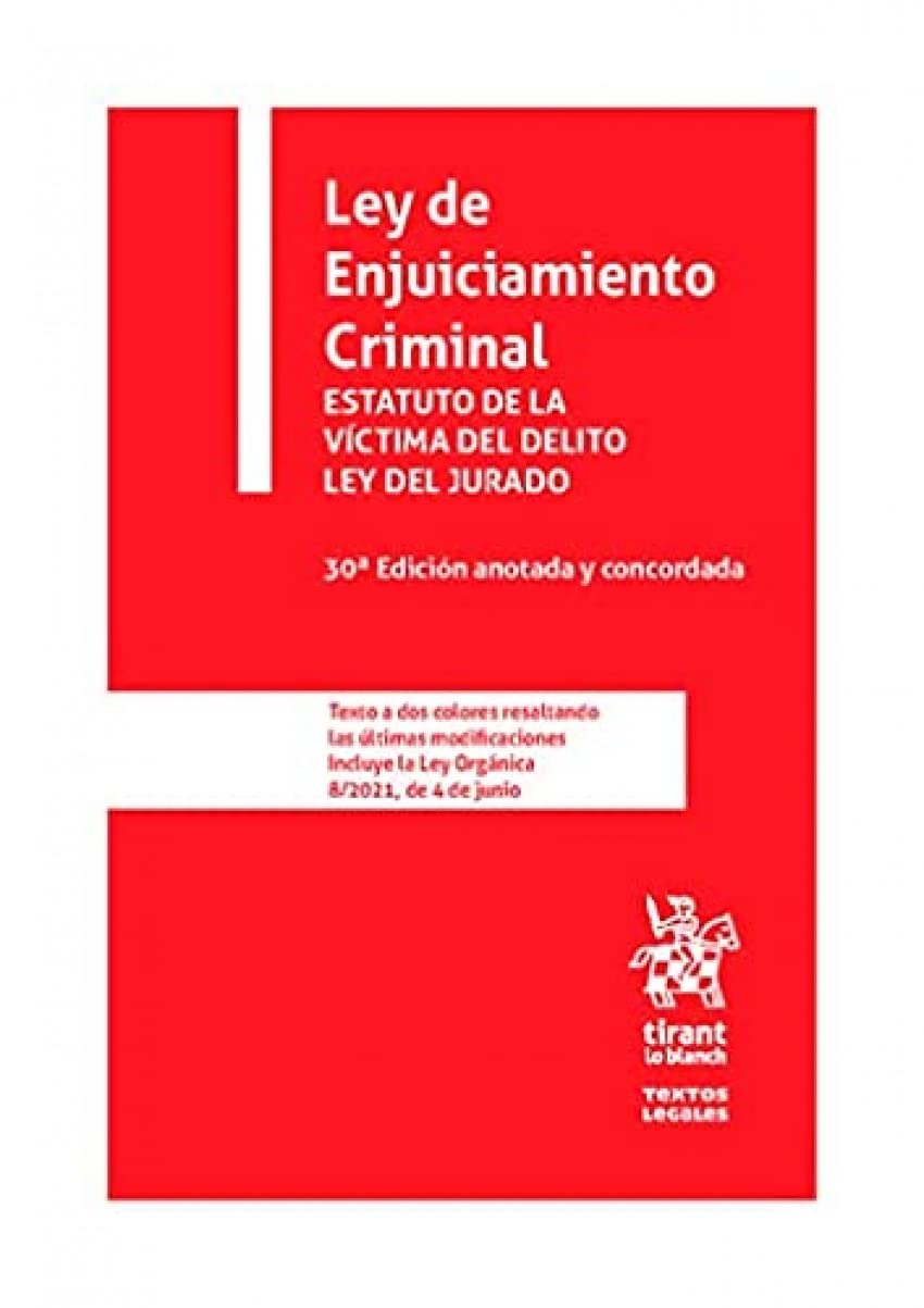 Libro electronico.Ley de enjuiciamiento criminal 30 ª edición book