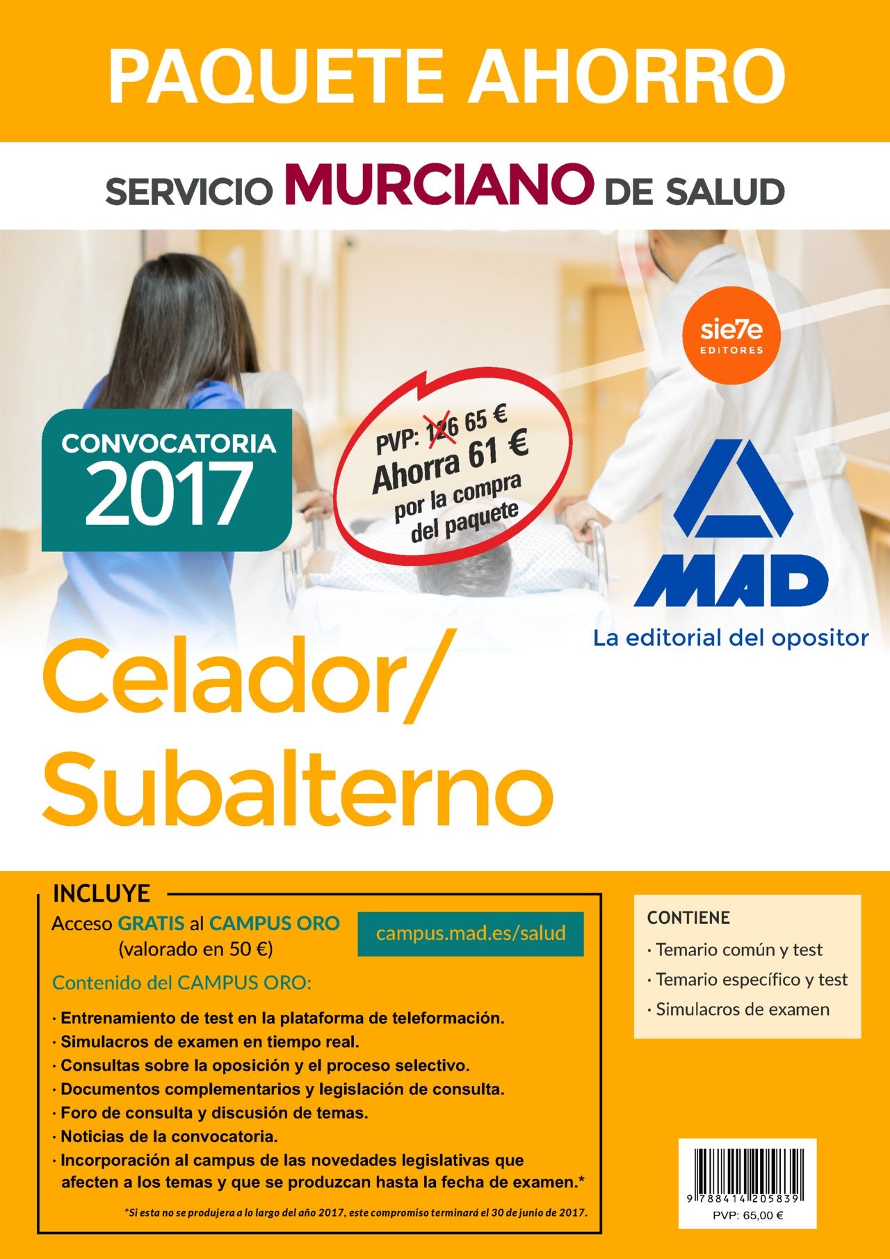 PAQUETE AHORRO CELADOR/SUBALTERNO SMS Books