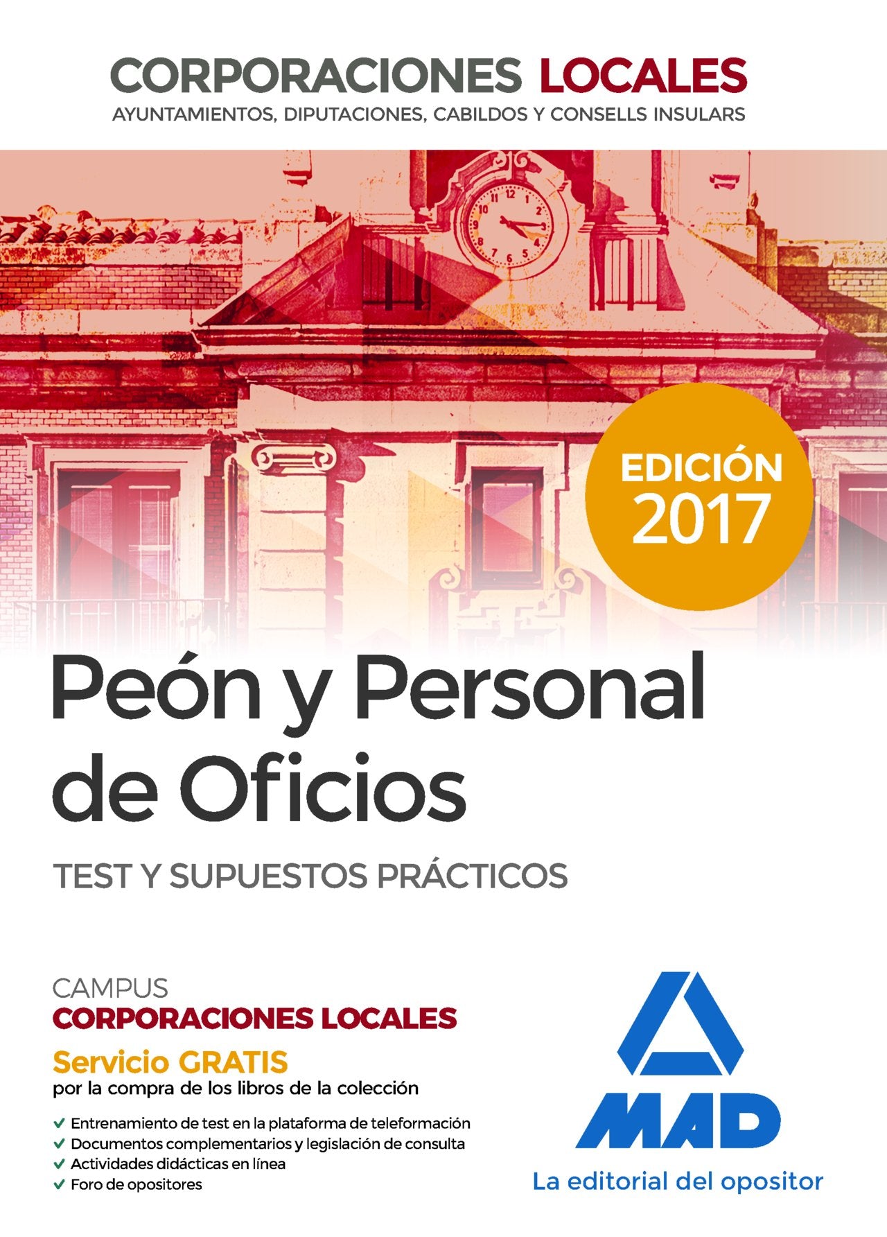 Peones y Personal de Oficios, Corporaciones Locales. Test y supuestos prácticos del temario general Education & Training