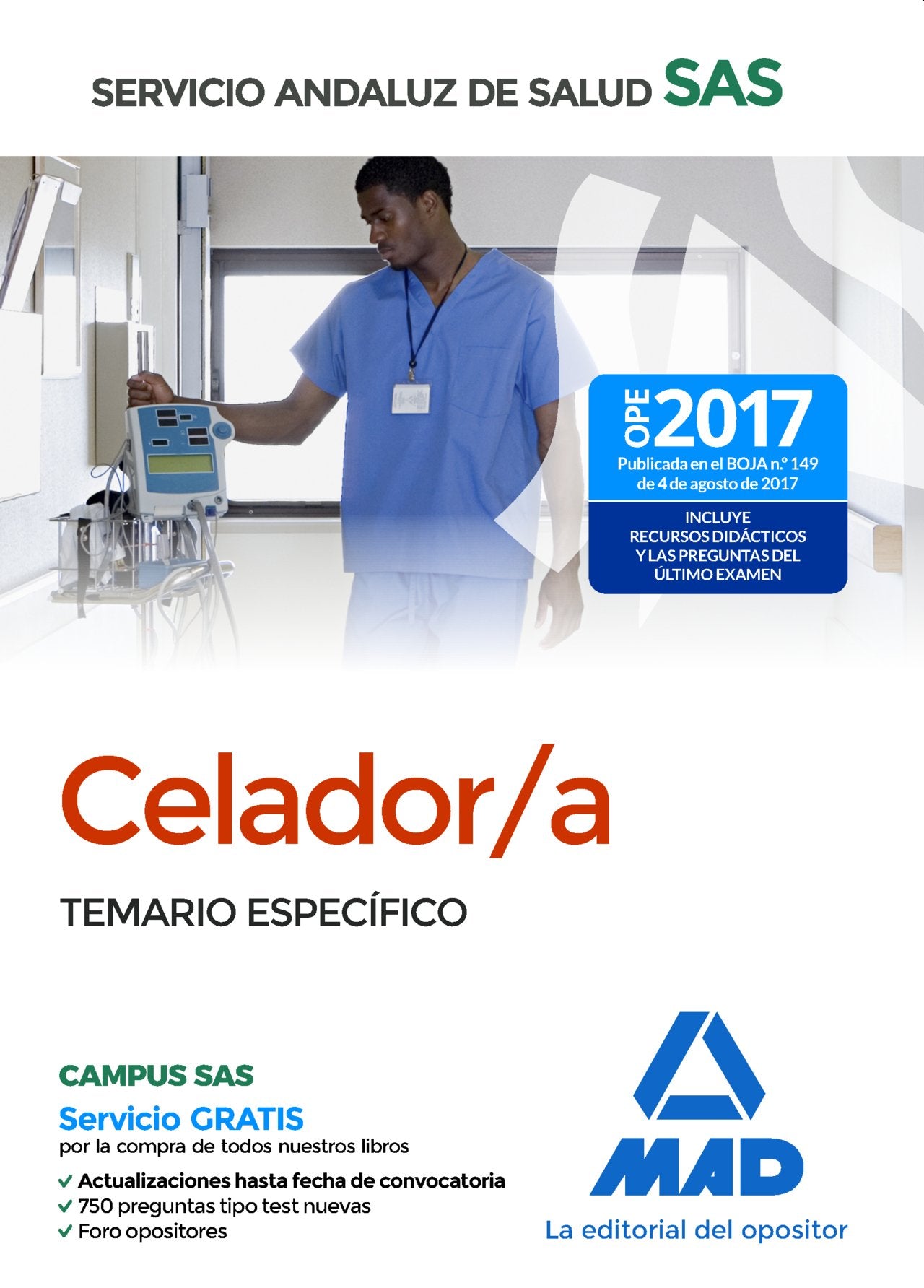 Celador-a : Servicio Andaluz de Salud (SAS). Temario específico book
