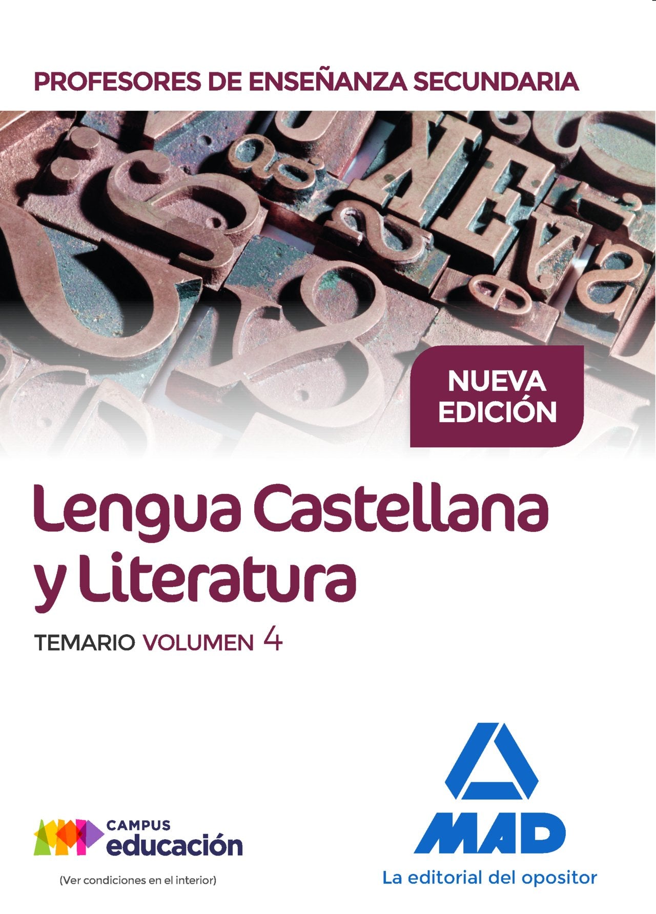 Lengua castellana y literatura : Cuerpo de Profesores de Enseñanza Secundaria : temario Education & Training