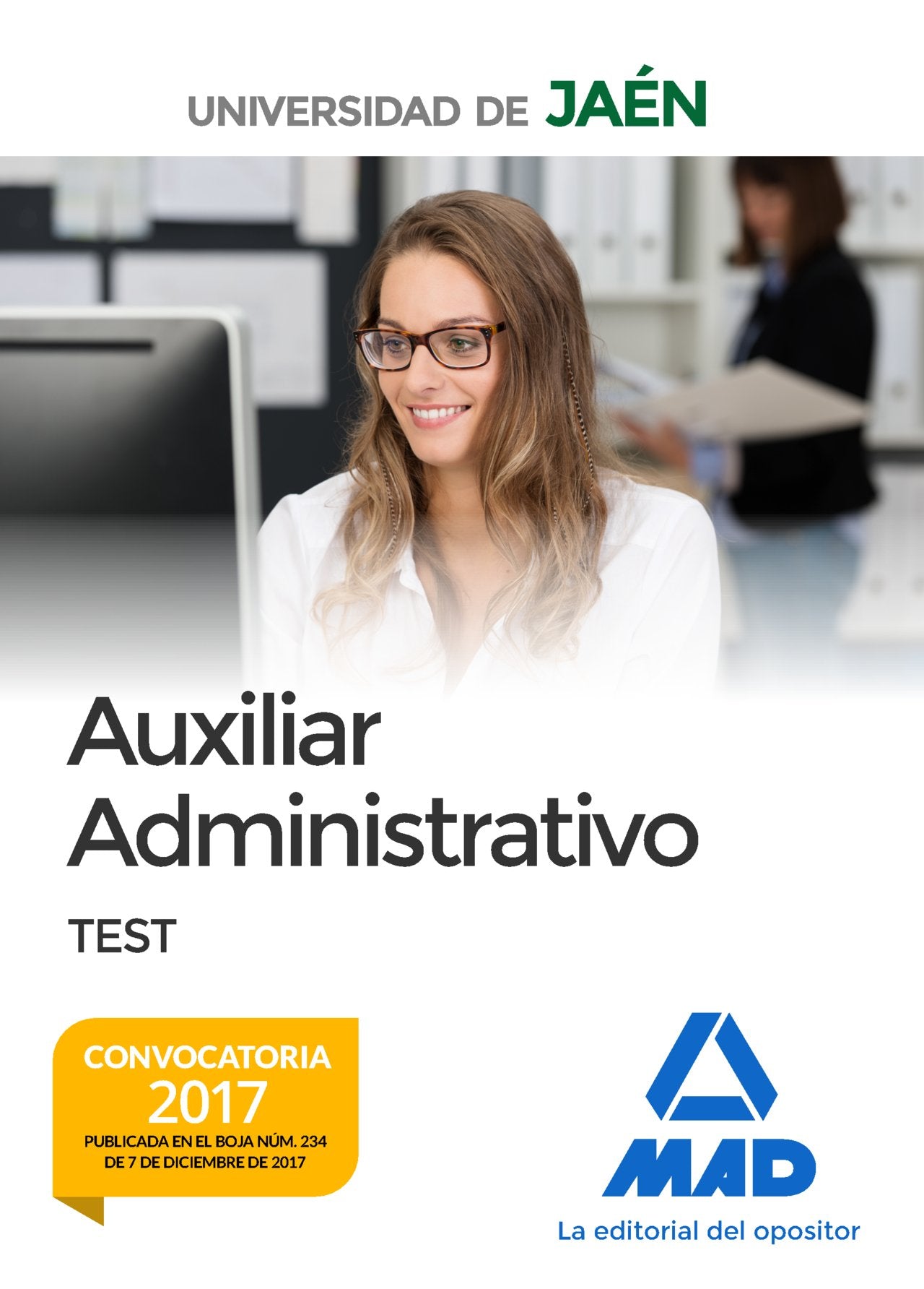 Auxiliar Administrativo de la Universidad de Jaén. Test Books