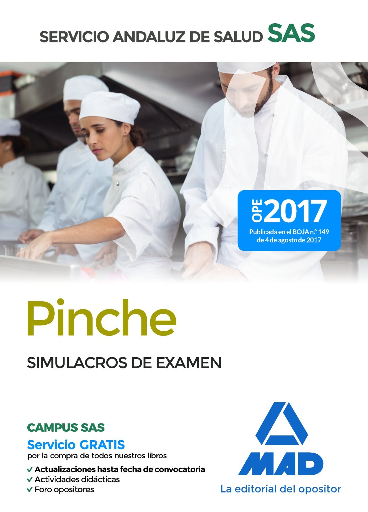 Pinche del Servicio Andaluz de Salud. Simulacros de examen Education & Training