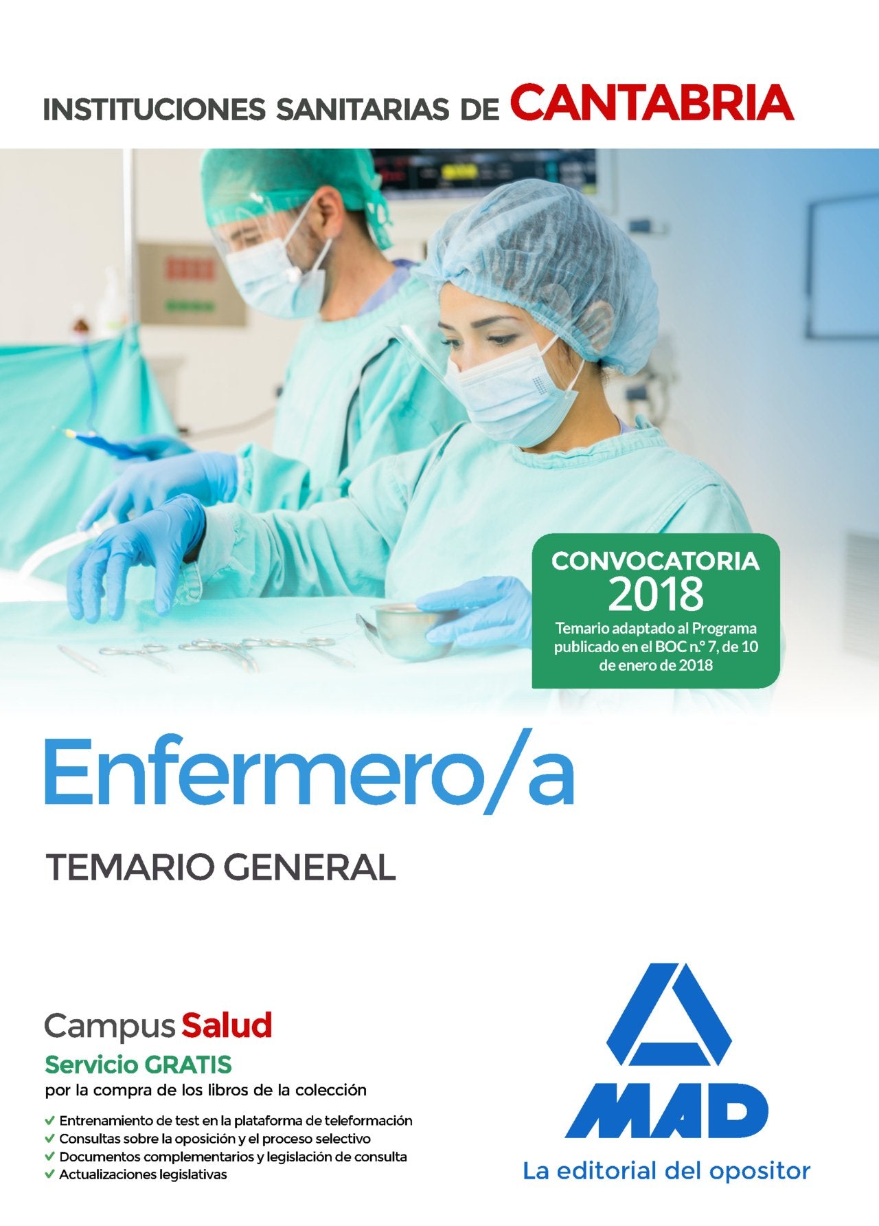 Enfermero/a de las Instituciones Sanitarias de Cantabria. Temario general Books
