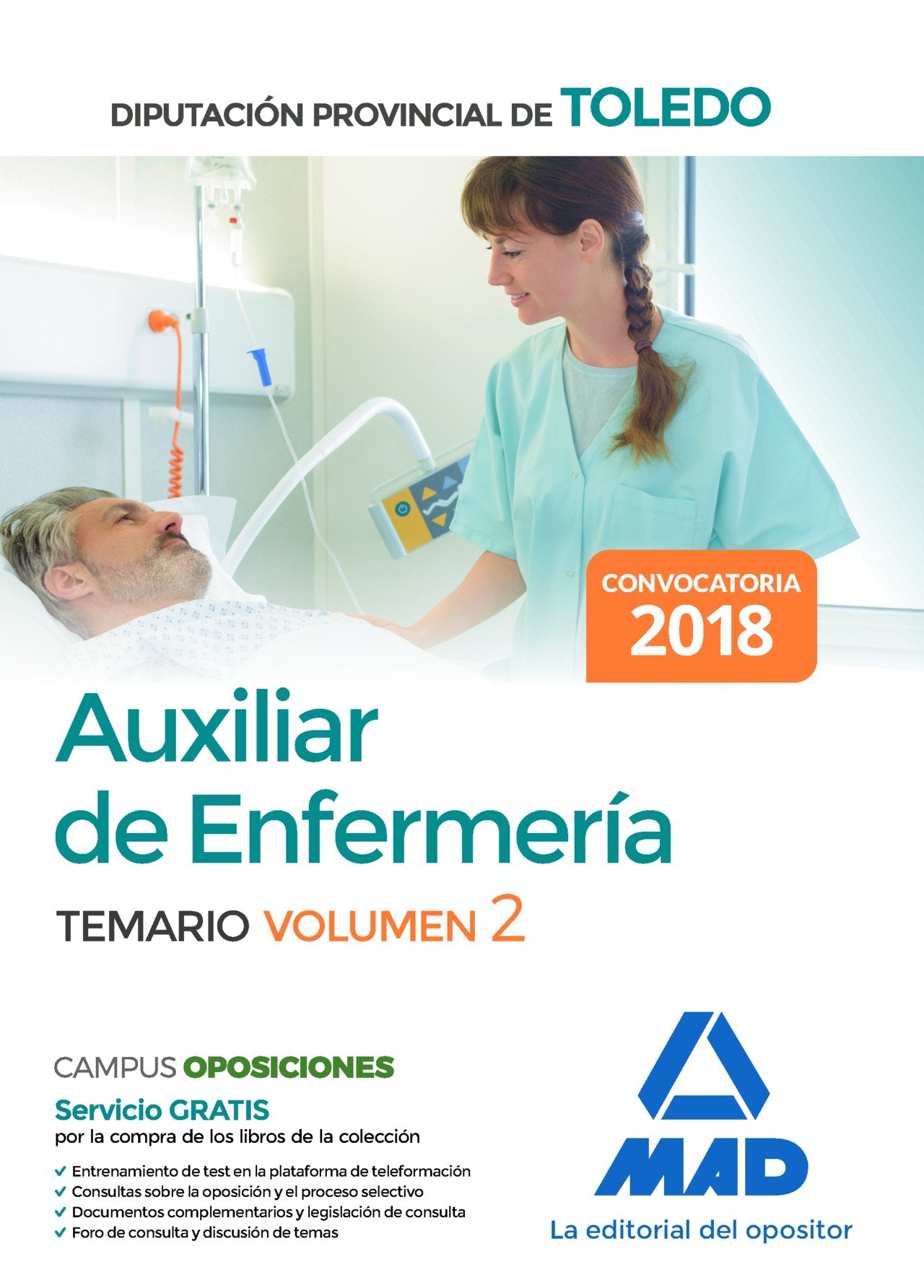 Auxiliar de Enfermería de la Diputación Provincial de Toledo. Volumen 2 Books