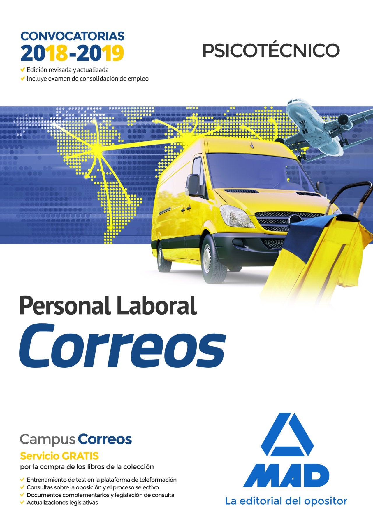 Personal Laboral de Correos y Telégrafos. Psicotécnico Books
