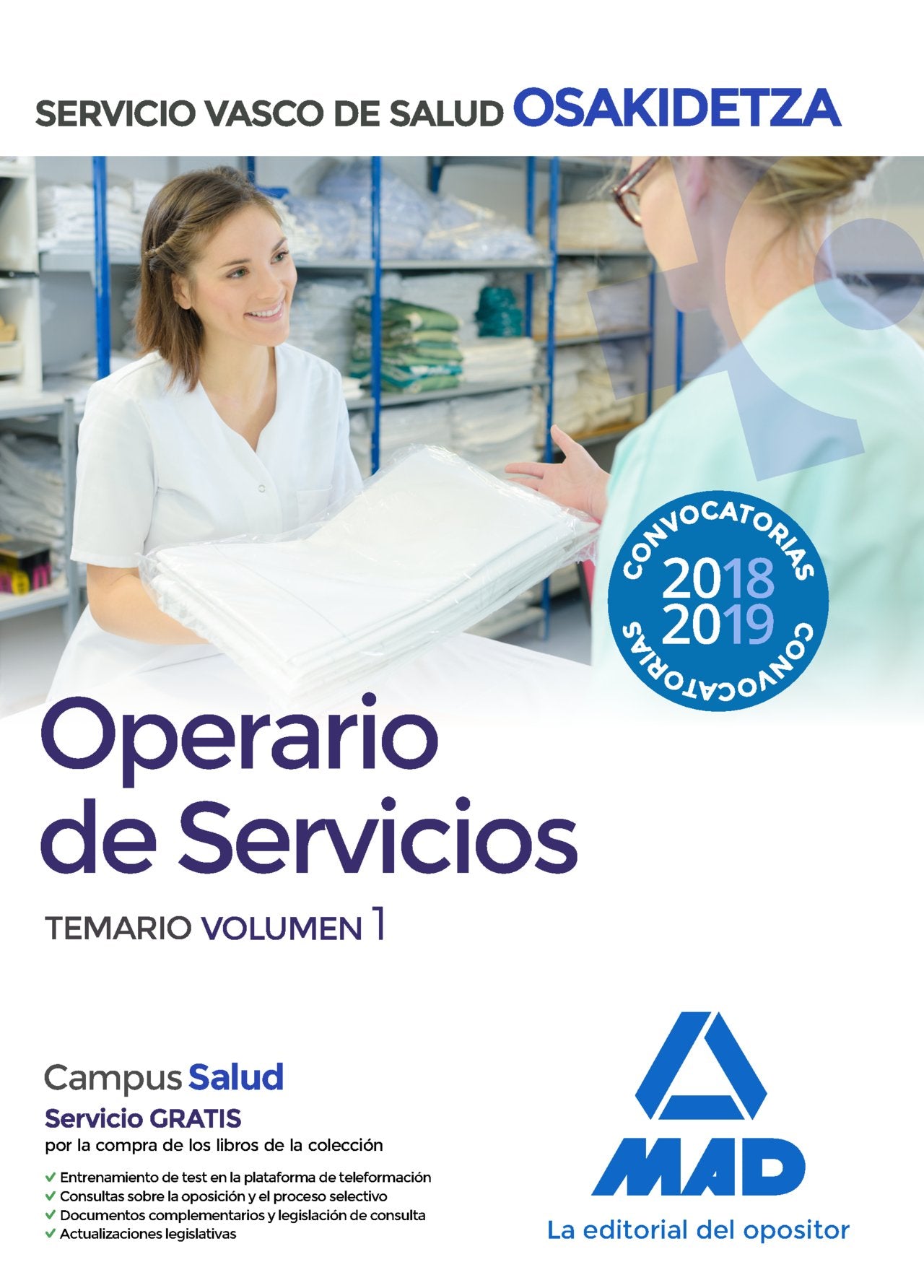 Operario/a de Servicios de Osakidetza-Servicio Vasco de Salud. Temario Volumen 1 Books