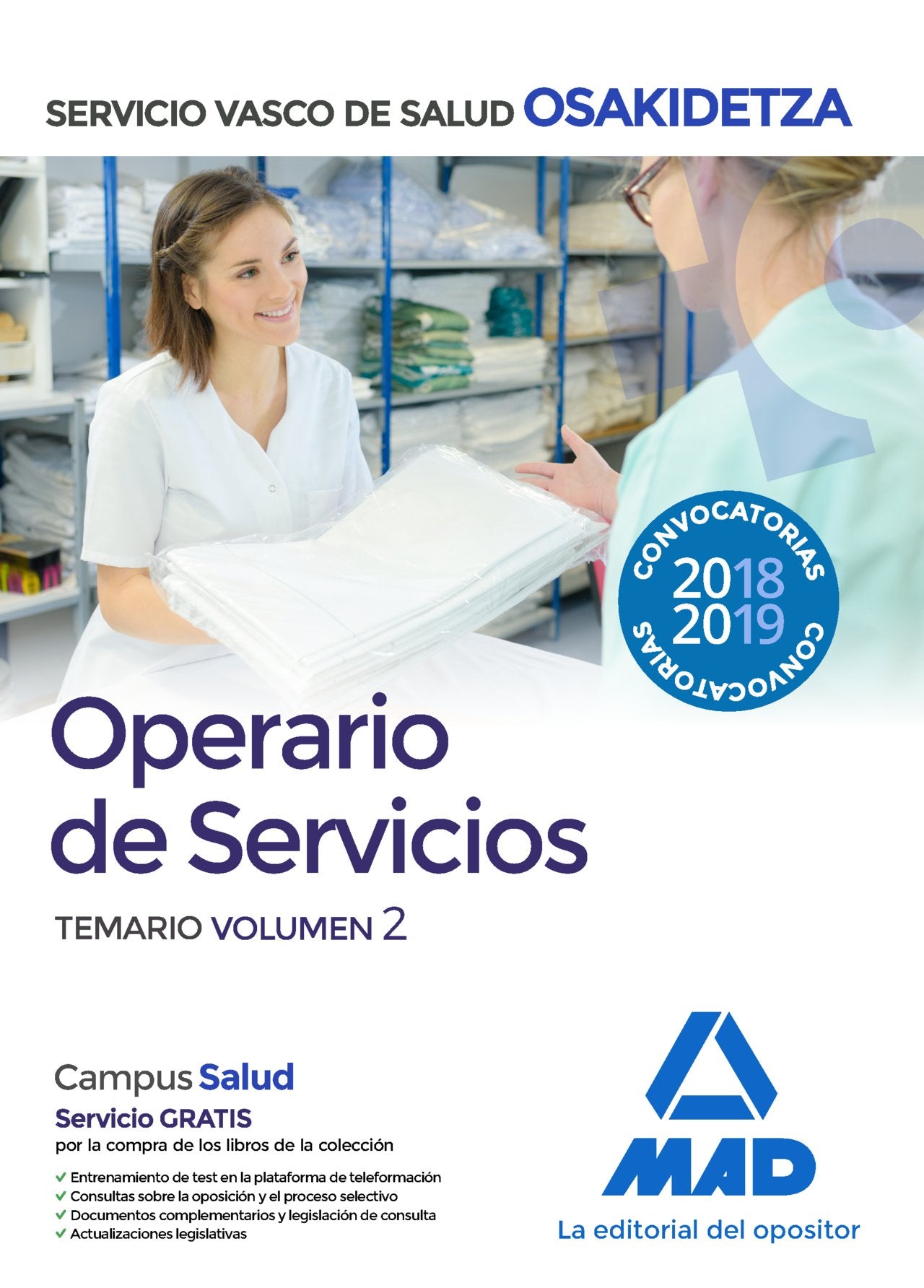 Operario/a de Servicios de Osakidetza-Servicio Vasco de Salud. Temario Volumen 2 Books