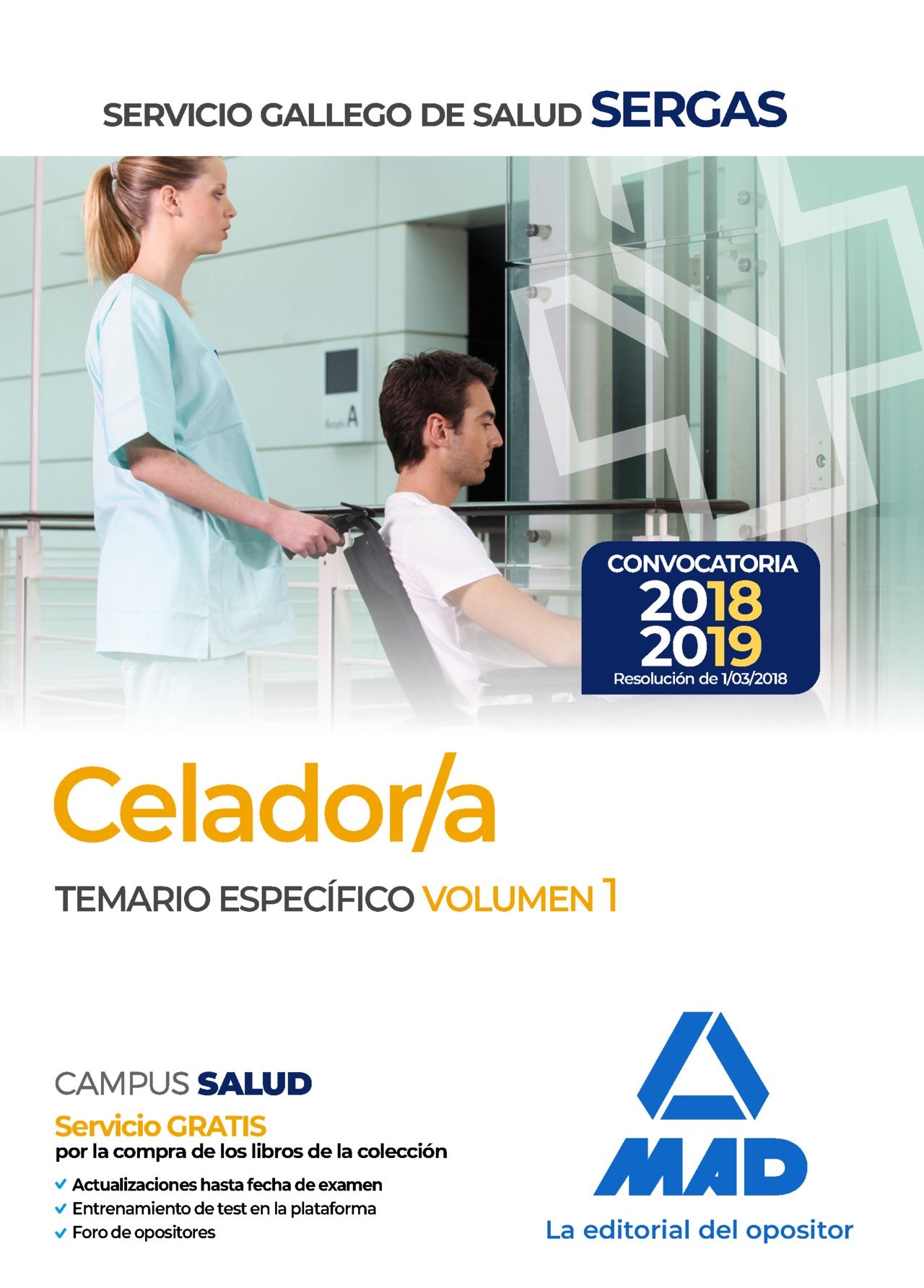 Celadores del Servicio Gallego de Salud. Temario específico volumen 1 Books