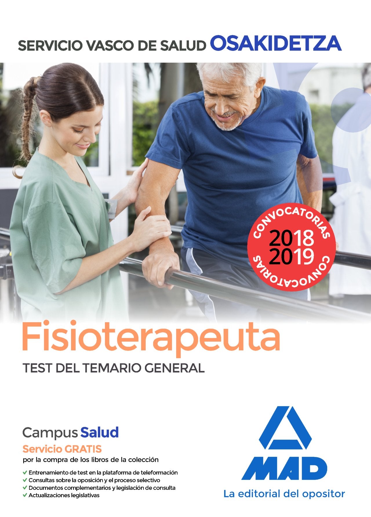 Fisioterapeuta de Osakidetza-Servicio Vasco de Salud. Test General Books