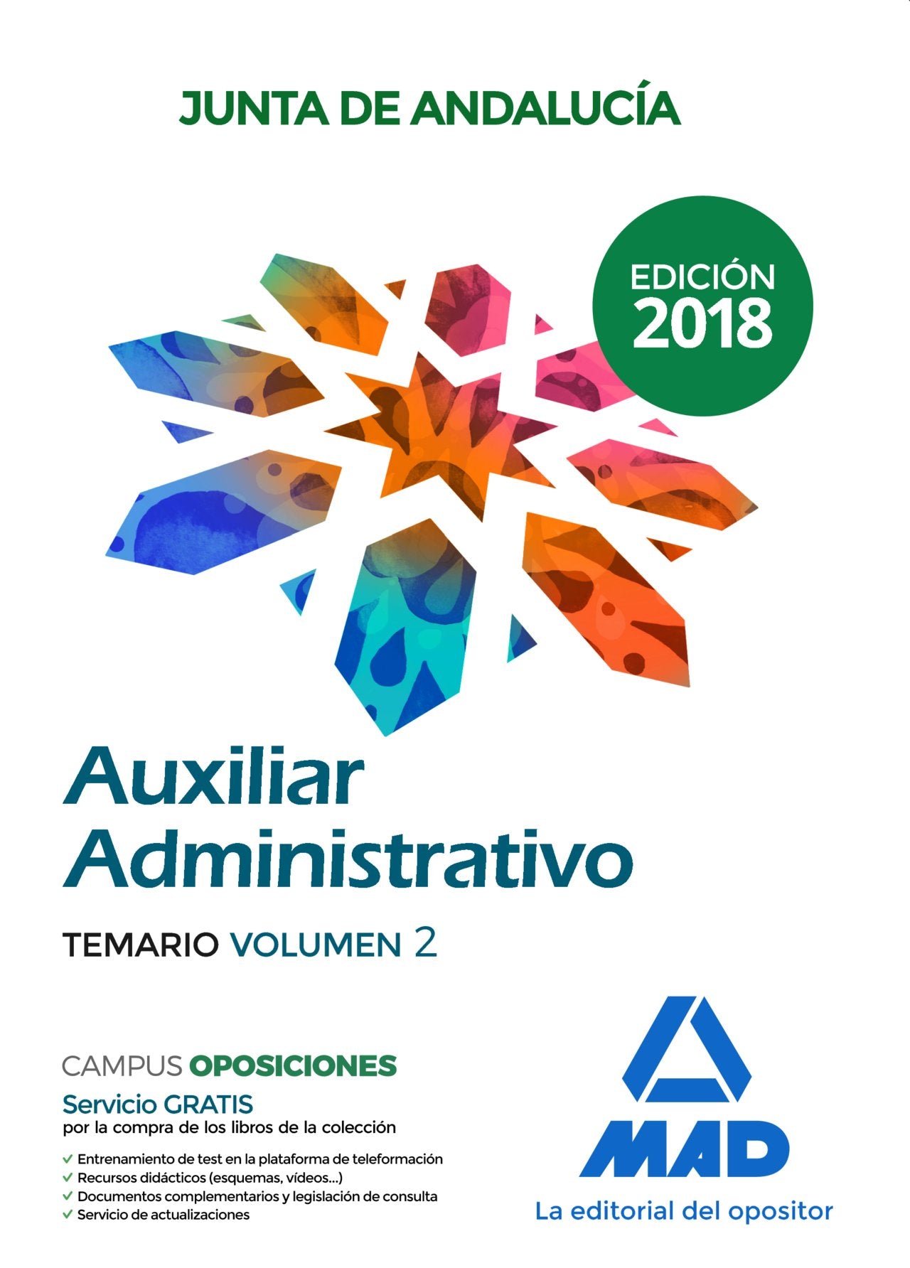 Auxiliares Administrativos de la Junta de Andalucía: Auxiliar Administrativo de la Junta de Andalucía. Temario Volumen 2 Books