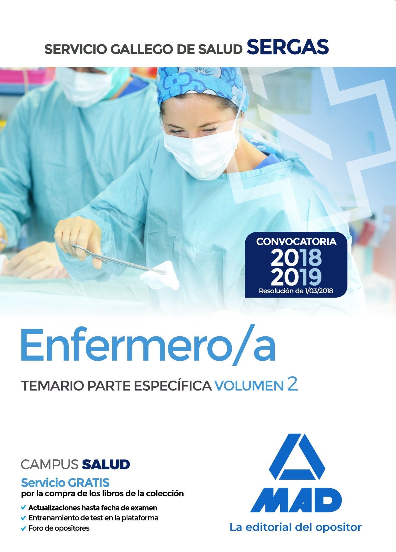 Enfermero/a del Servicio Gallego de Salud. Temario parte especifica volumen 2 Books