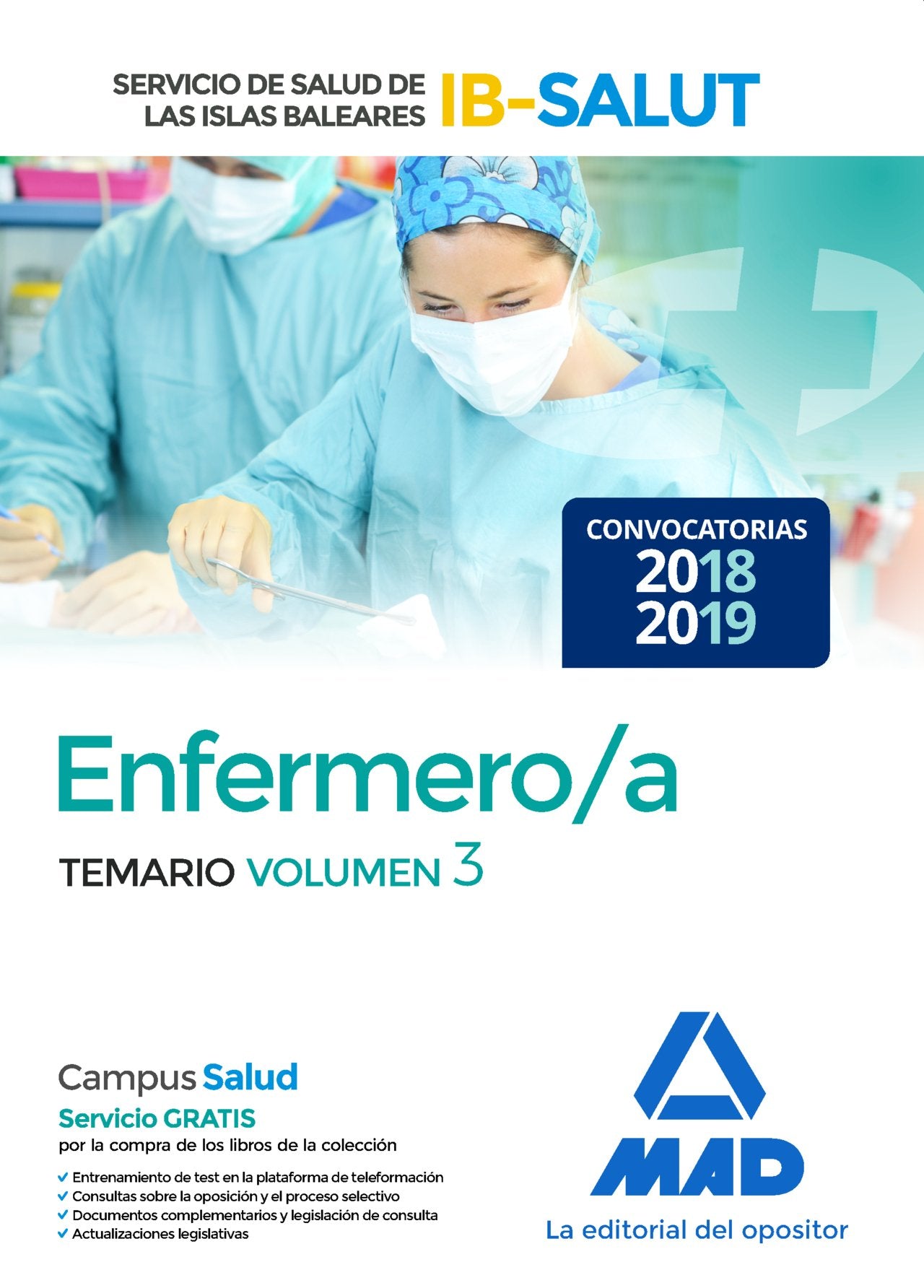 Enfermero/a del Servicio de Salud de las Illes Balears (IB-SALUT).Temario: Enfermero-a : Servicio de Salud de las Illes Balears, IB-SALUT. Temario Education & Training