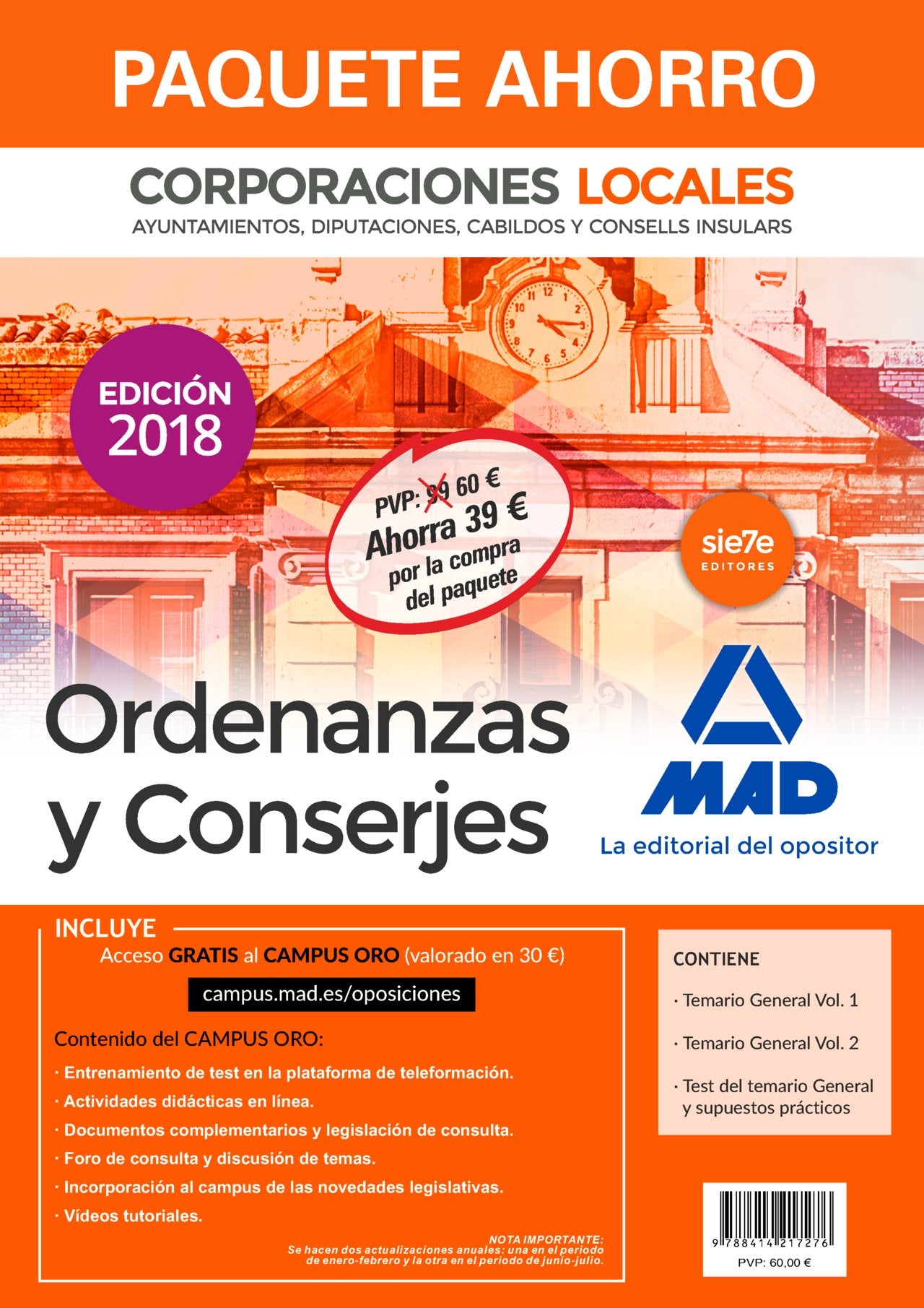 Ordenanzas y Conserjes de Corporaciones Locales Education & Training