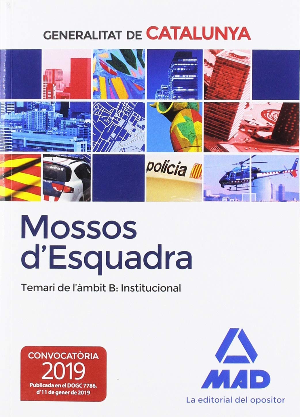 Mossos d`Esquadra. Temari de l´àmbit B: Institucional Books