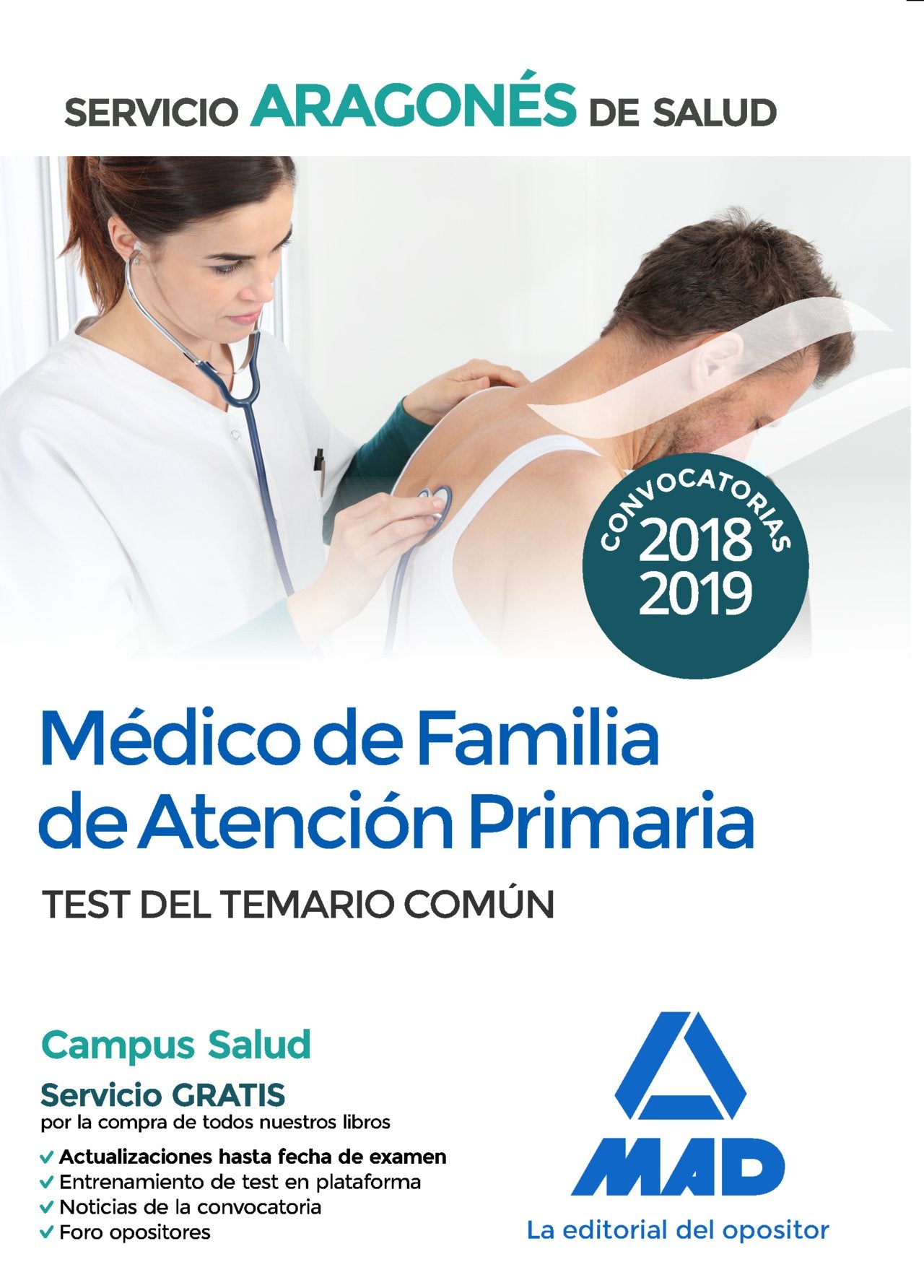 Médico de Familia de Atención Primaria del Servicio Aragonés de Salud. Test del temario común Books