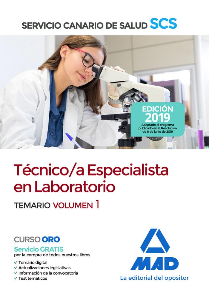 Técnico/a Especialista en Laboratorio del Servicio Canario de Salud. Temario volumen 1 Books