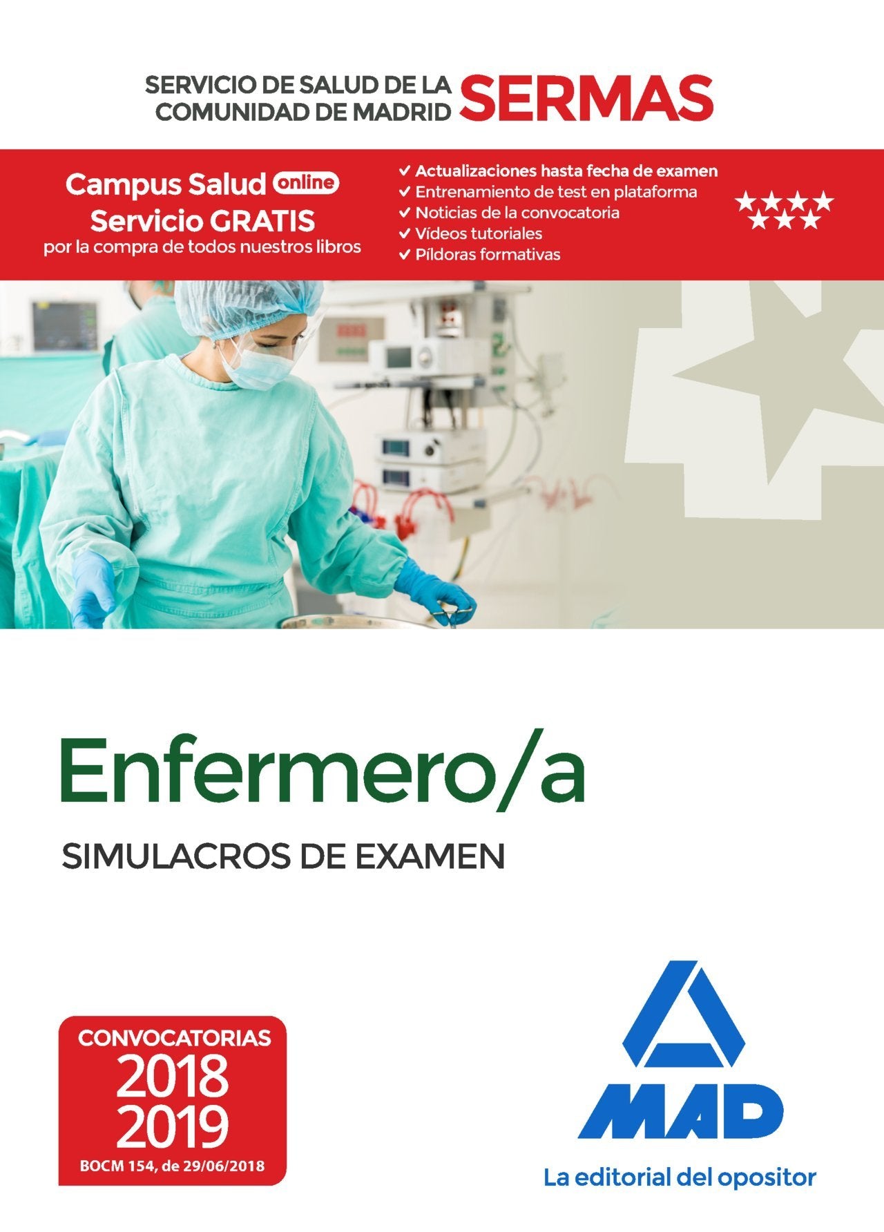 Enfermero-a : Servicio de Salud de la Comunidad de Madrid. Simulacros de examen Education & Training