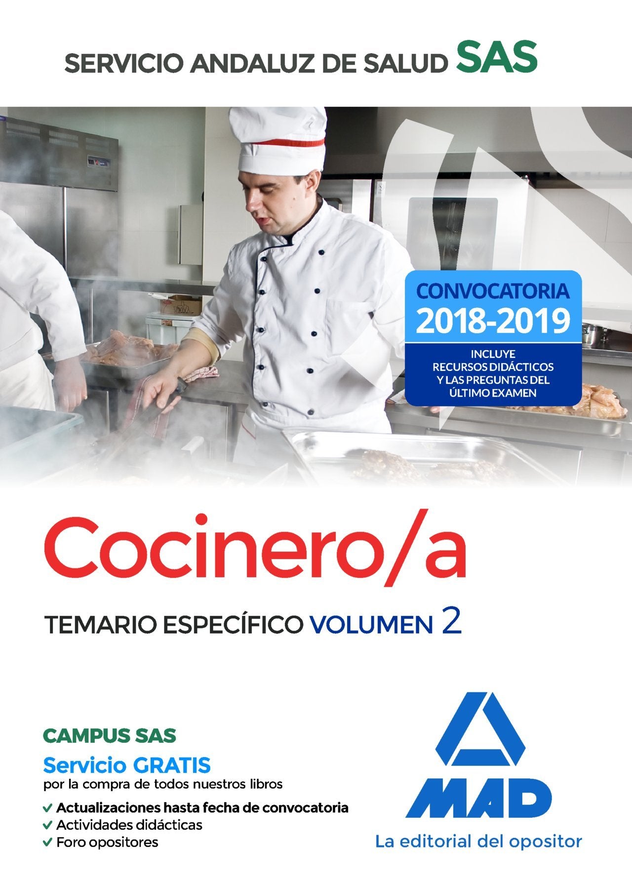 Cocinero/a del Servicio Andaluz de Salud. Temario específico volumen 2 Books