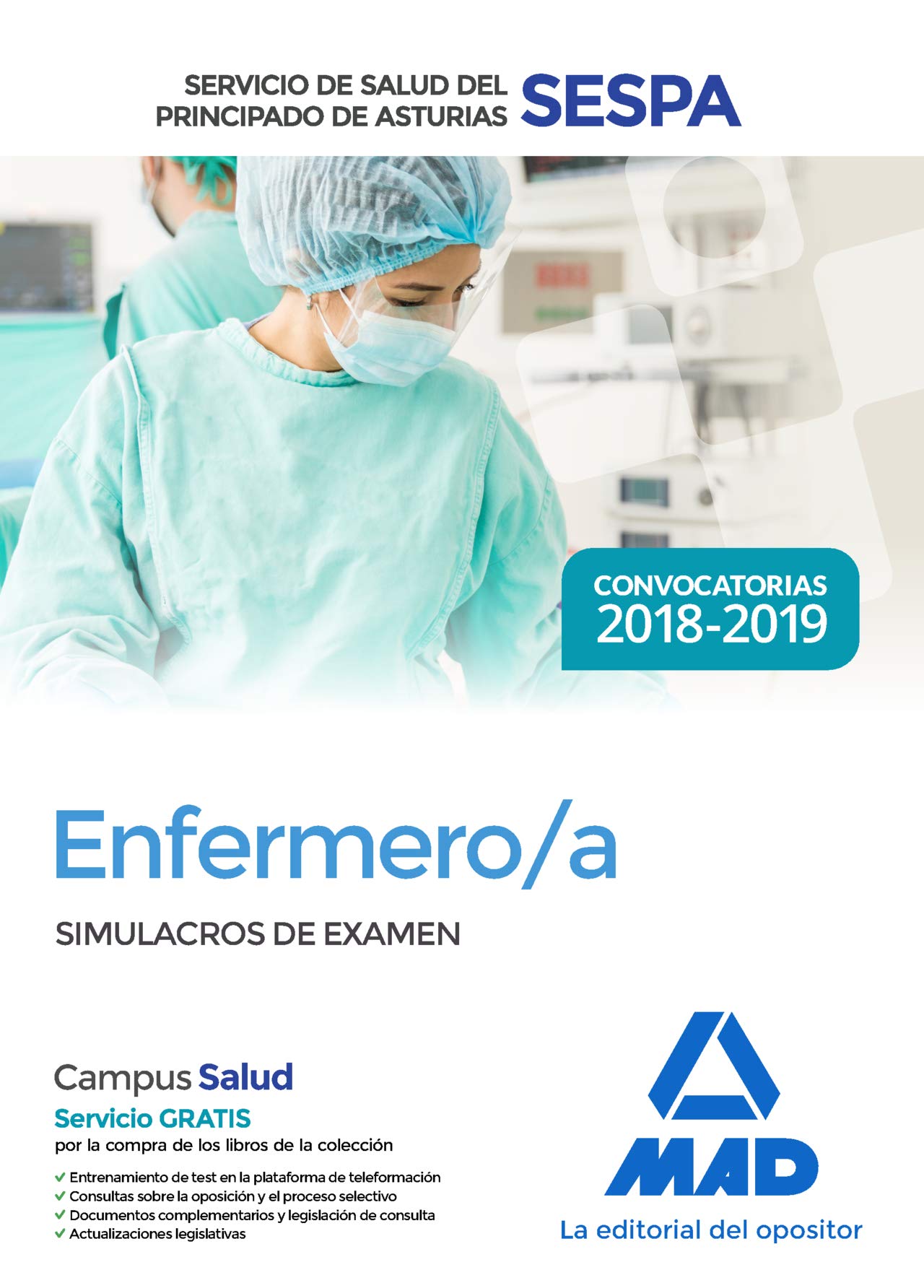 Enfermero/a del Servicio de Salud del Principado de Asturias (SESPA). Simulacros de examen Books