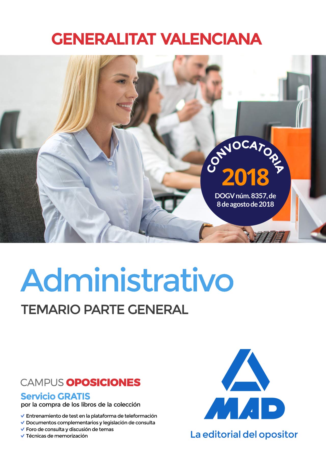 Administrativo de la Generalitat Valenciana. Temario Parte General Books