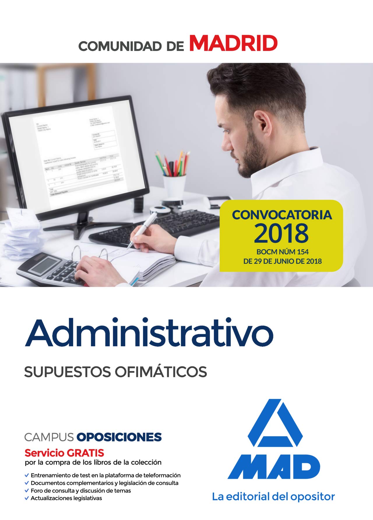 Administrativo de la Comunidad de Madrid. Supuestos Ofimáticos Books